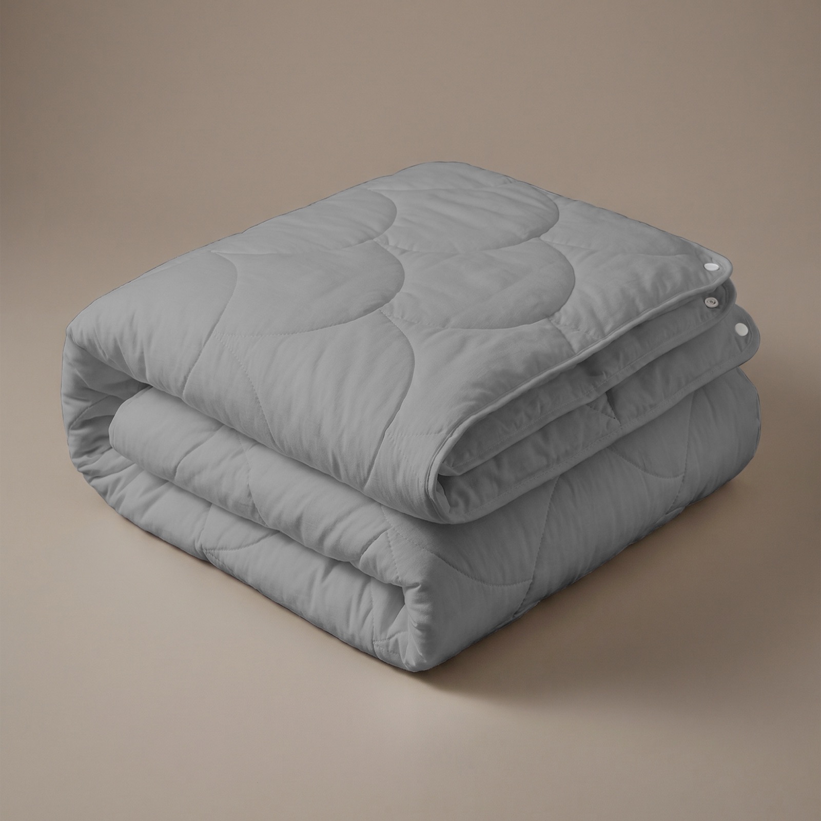Dekbed-Discounter - Zydante 4-Seizoenen Dekbed Zonder Overtrek 140 x 200 cm - Wasbaar dekbed - Wasbaar op 40 graden - Anti-allergisch - Grijs