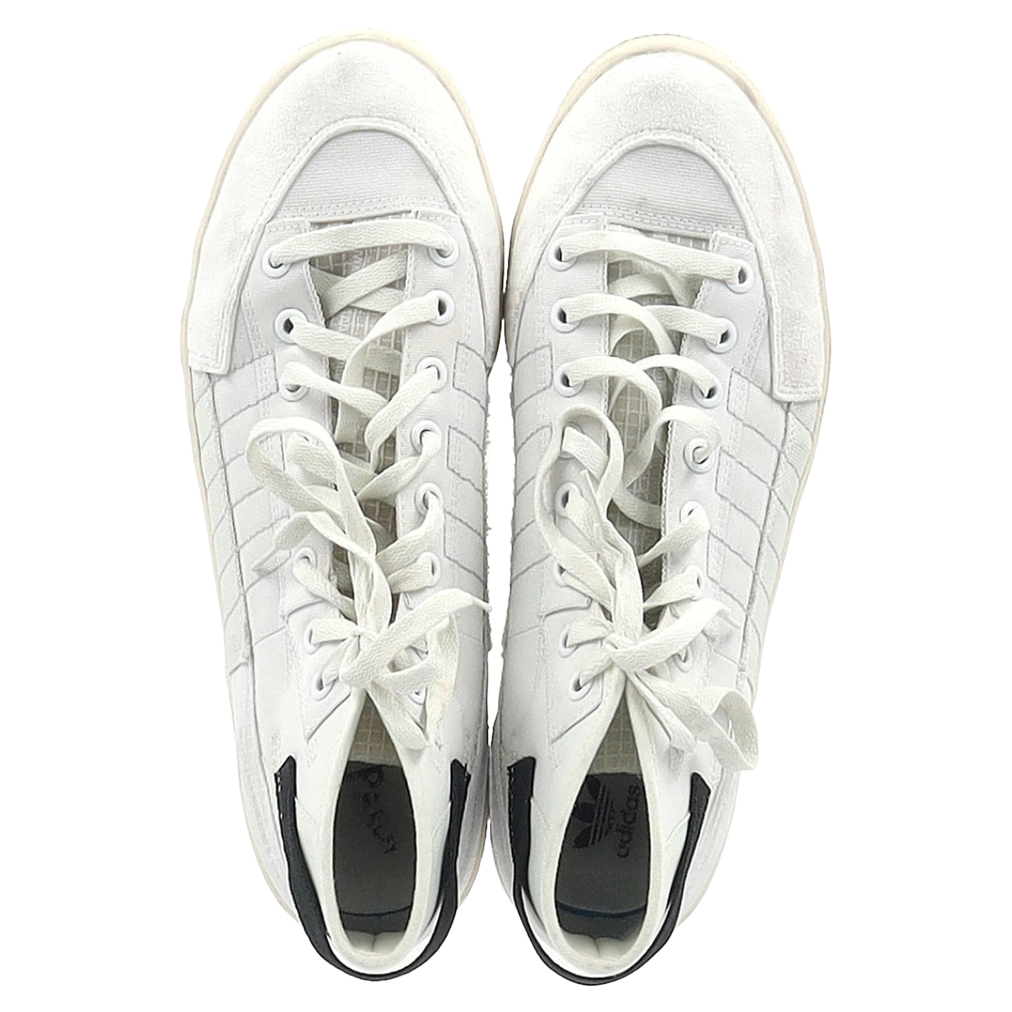Adidas Originals Adidas Nizza Parley höga sneakers i vit polyester herr – bild 2