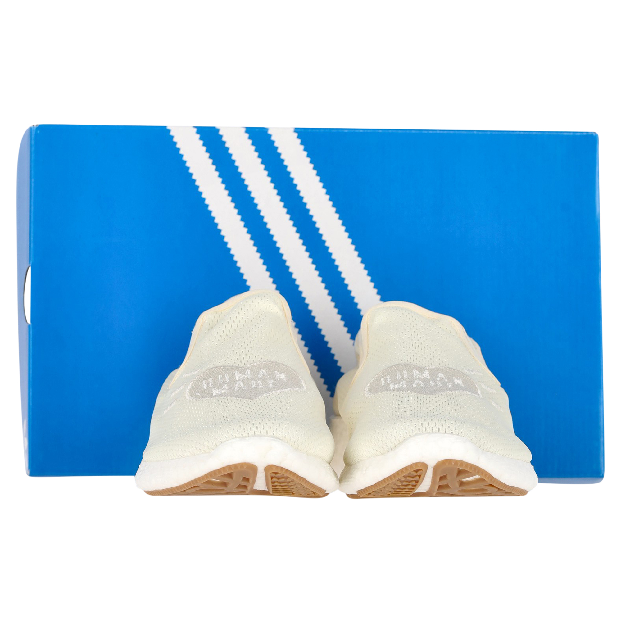 Adidas Originals Human Made Pure Logo-Appliquéd Mesh Slip-On Sneakers i Vita Syntetmaterial herr – bild 2