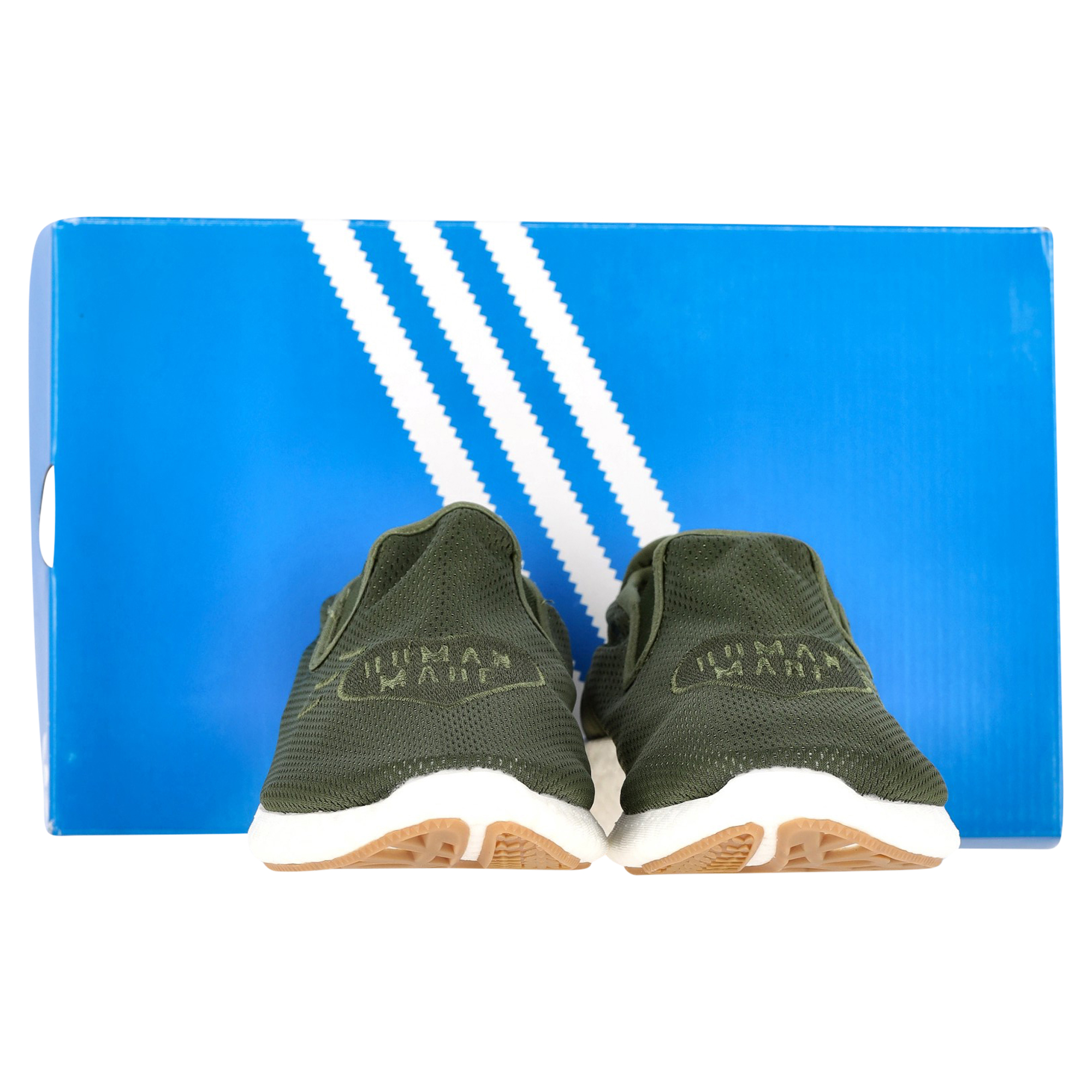 Adidas Originals Human Made Pure Logo-Appliquéd Mesh Slip-On Sneakers i Grönt Syntetmaterial herr – bild 2