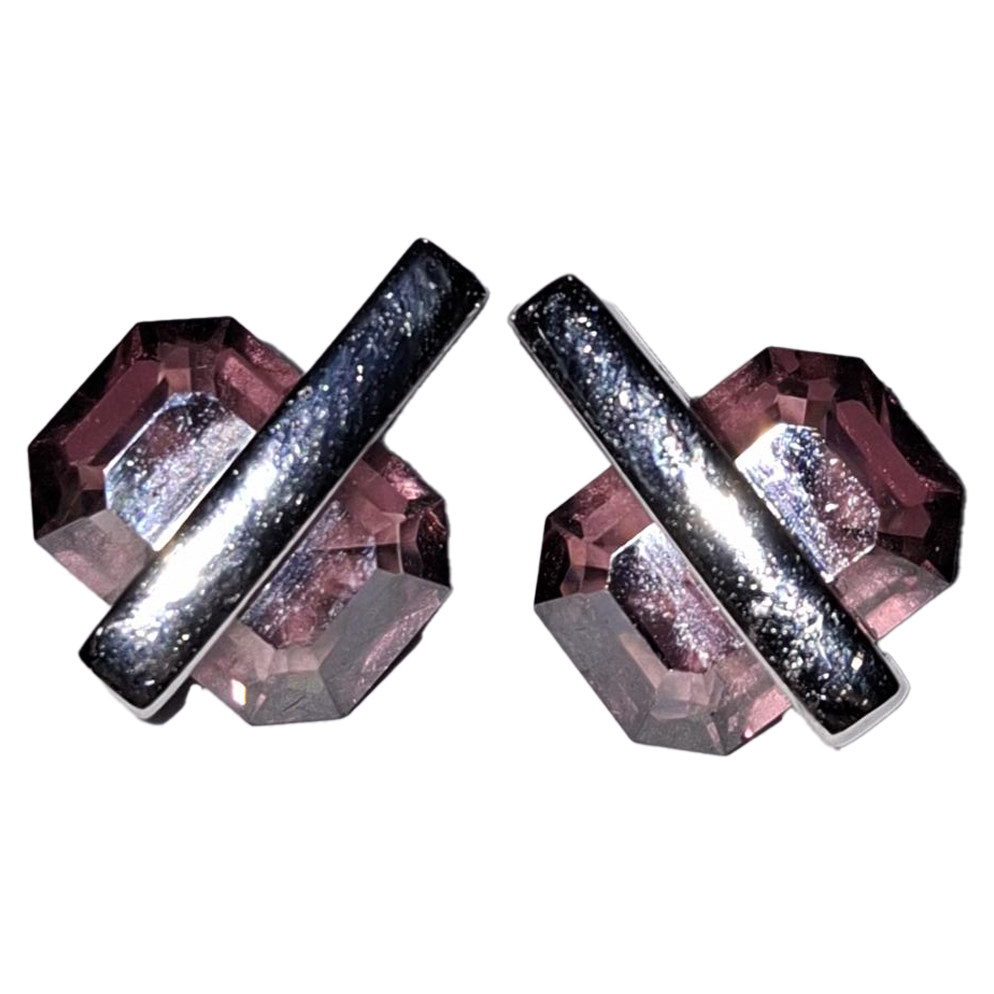 Swarovski Örhängen och halsband med Swarovski-kristaller i silvermetall dam – bild 2