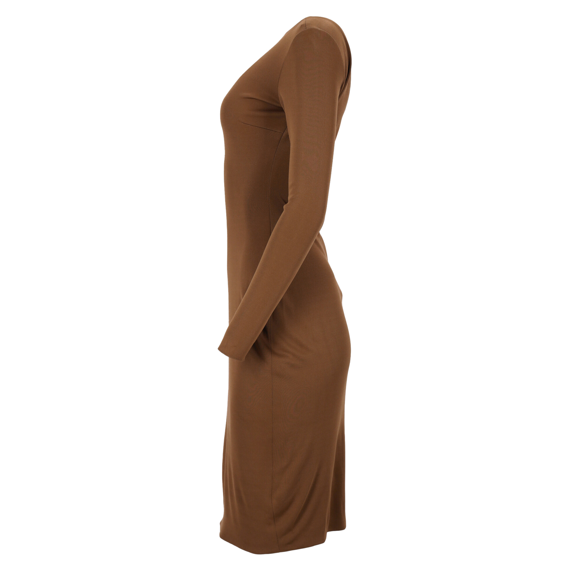 Ralph Lauren Pre-owned Ralph Lauren Collection Långärmad Klänning i Brun Bomull dam – bild 2