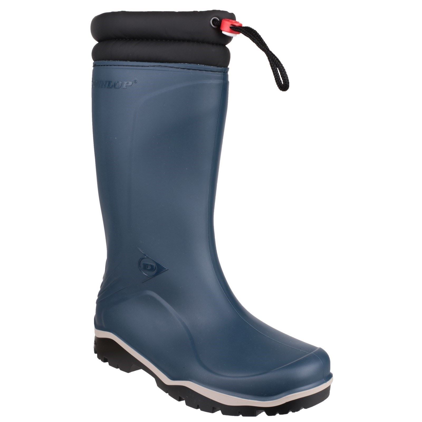 Dunlop Blizzard Blue Unisex Warm Fleece Tie Top Wellington Wellie Boots - Size UK 10 - Image 3