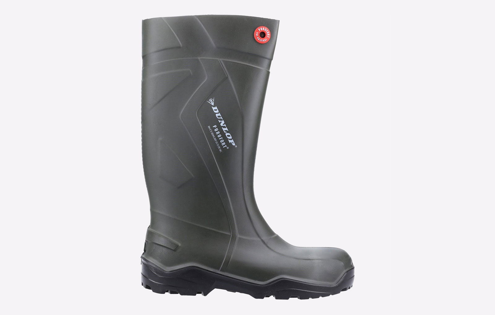 Dunlop Unisex Adult Pricemastor Wellington Boots, White/Green, 10 UK - Image 6