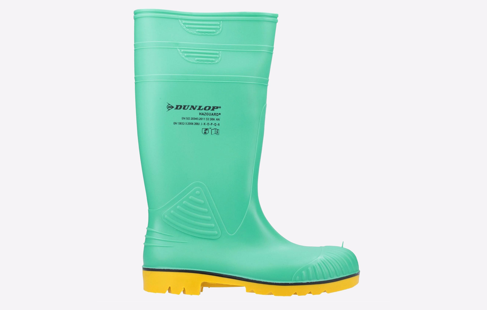B&Q - Acifort Hazguard Safety Wellington Green/black/yellow - Image 9