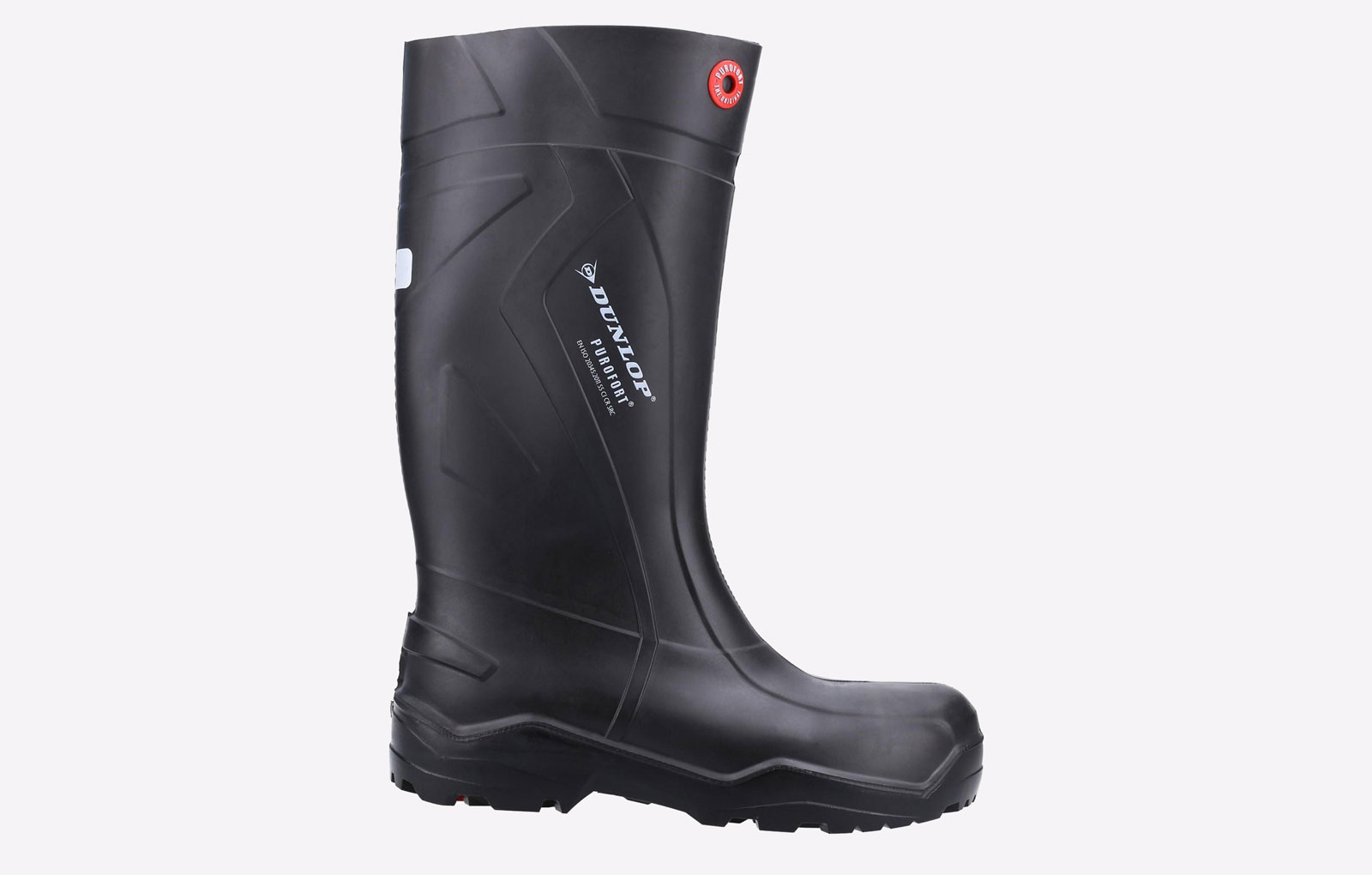 Dunlop Unisex Black 'Purofort+' Safety Wellington Boots In | : Size 6.5 - Image 11