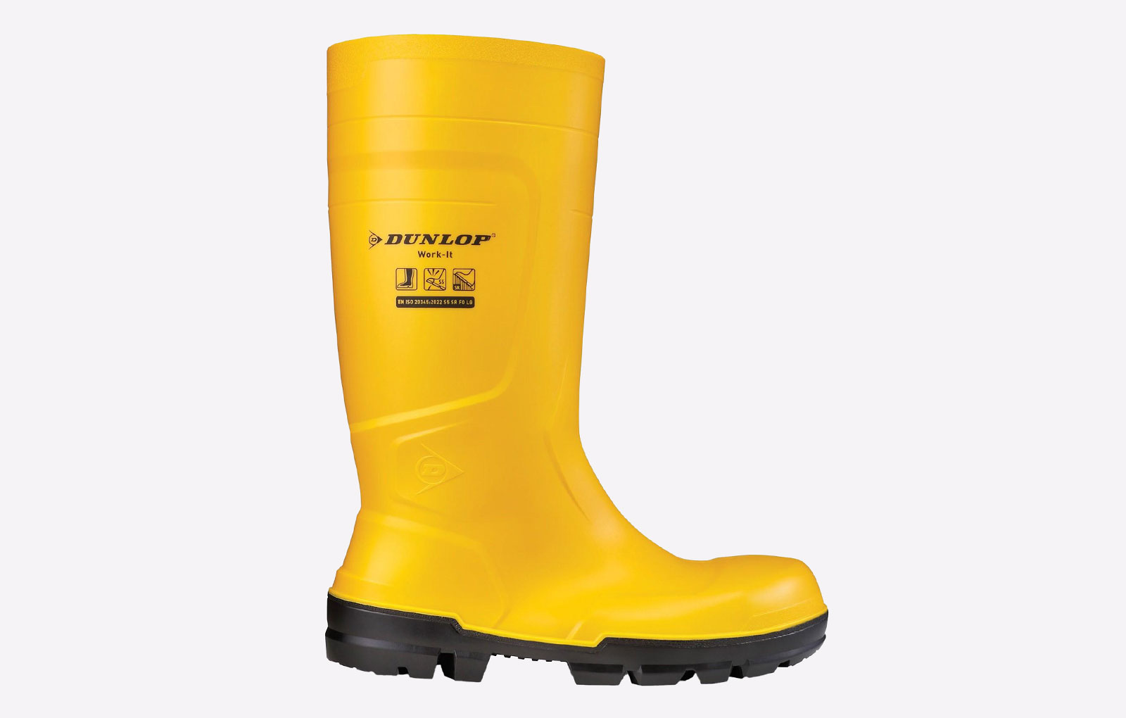 Dunlop Men's Yellow 'Work-It Full Safety' Safety Wellingtons In | Size: 10.5 - Image 3