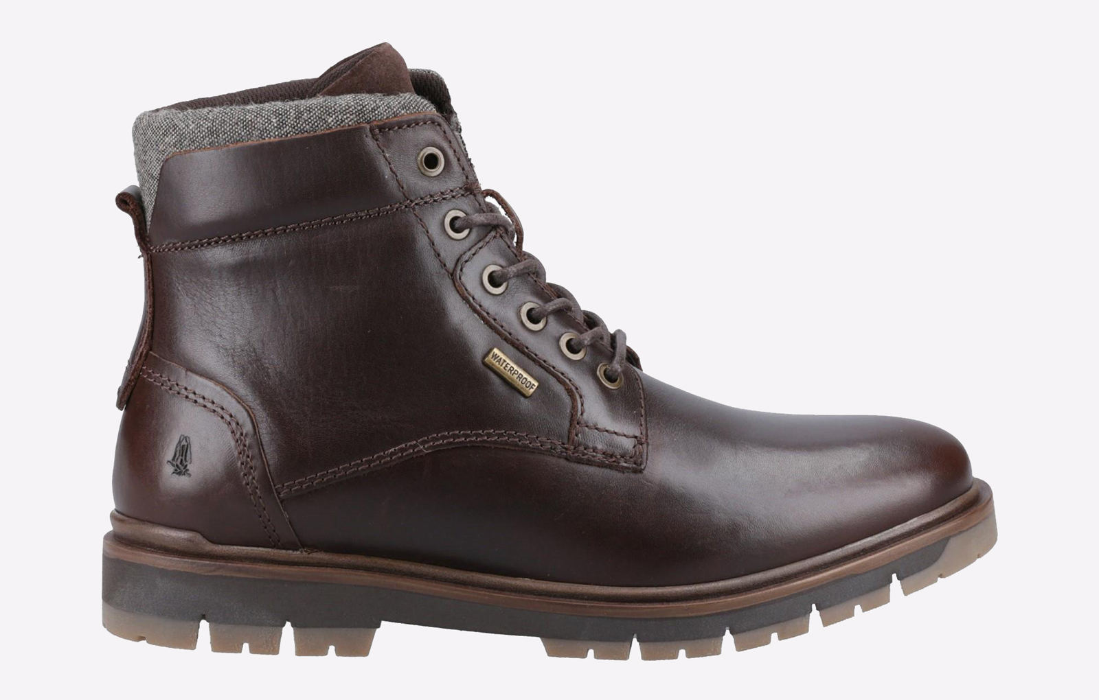 Hush Puppies Peter WATERPROOF MEMORY FOAM Mens - Brown - Size UK 7