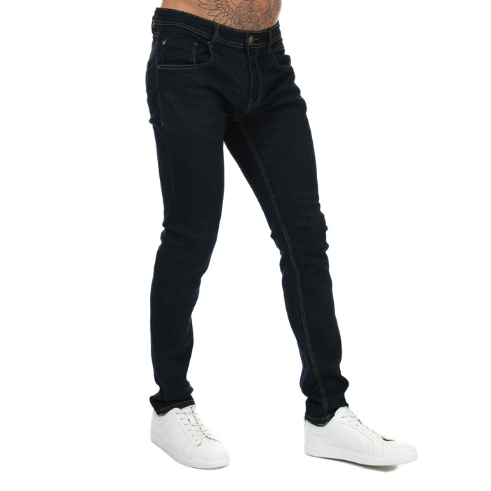 Duck & Cover Maylead Slim Fit Jeans for Men Navy UK W38 Cotton Blend - Image 3