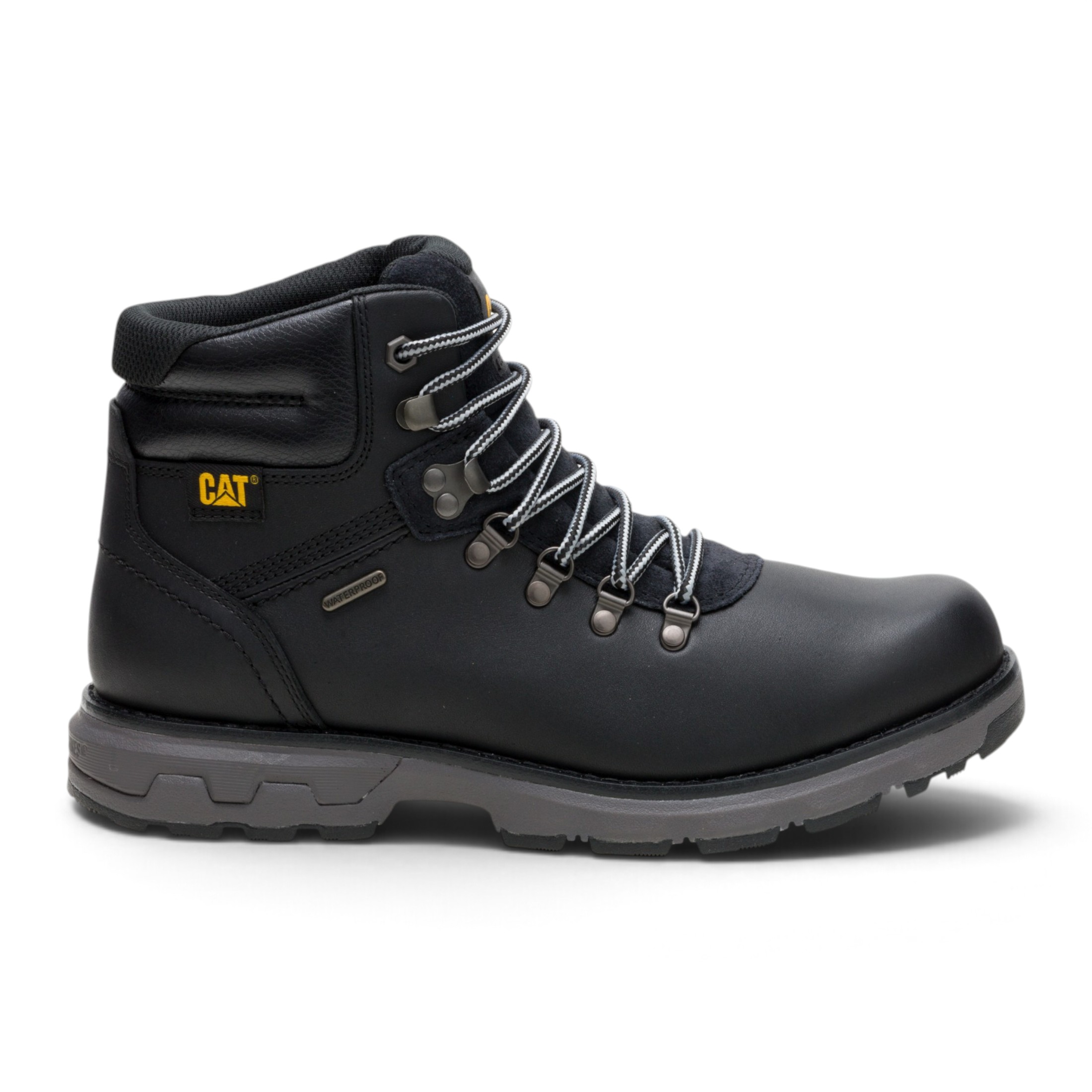 Caterpillar (CAT) Zwarte Waterdichte Leren Veterlaarzen voor Heren - Pursue Hiker