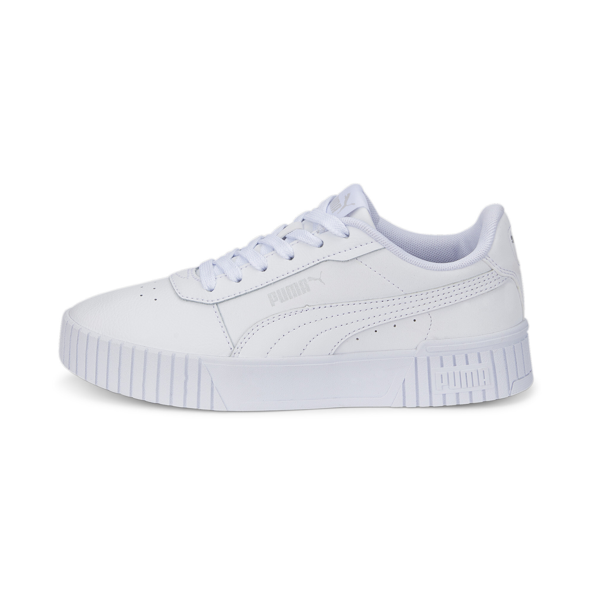 Puma  Kids White Carina 2.0 Jr Low-Top Trainers in Size 5.5, Sports Direct - Image 5