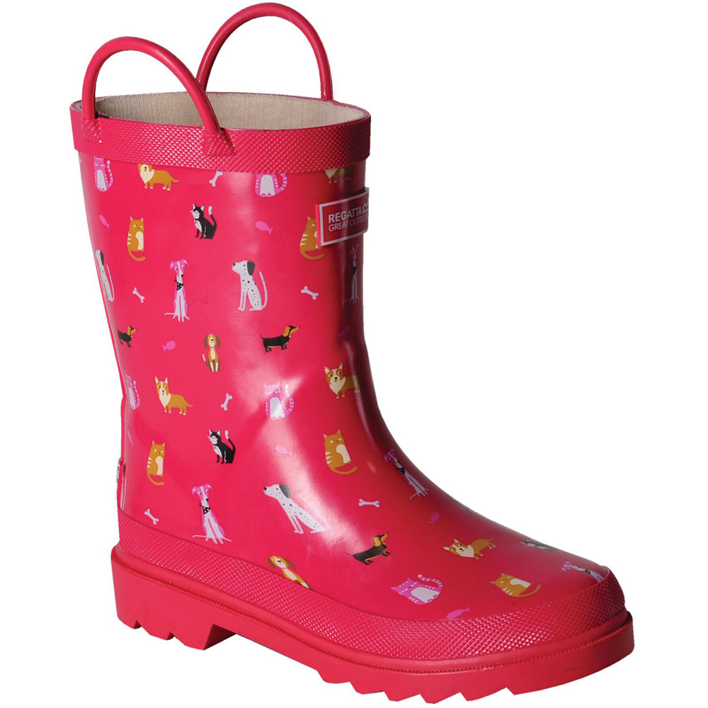 Regatta Kids Pink Kids' Minnow Jnr W Wellingtons in Size 3, Sports Direct - Image 5