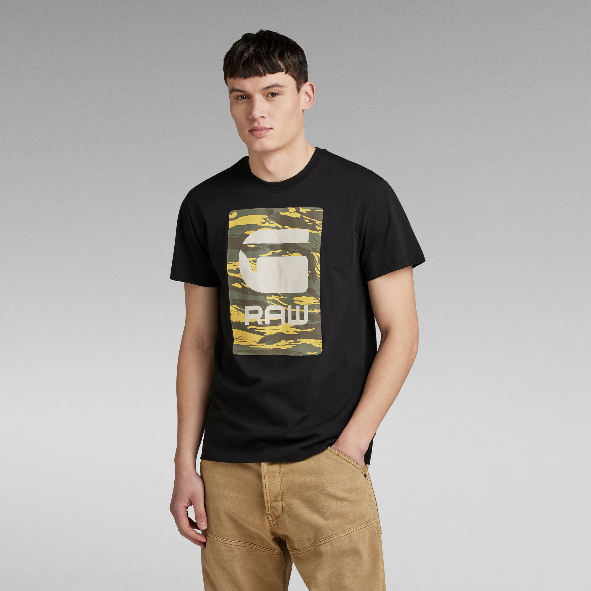 G Star Men's Camo Box Graphic T-Shirt - Dk Black - X Small - Image 3