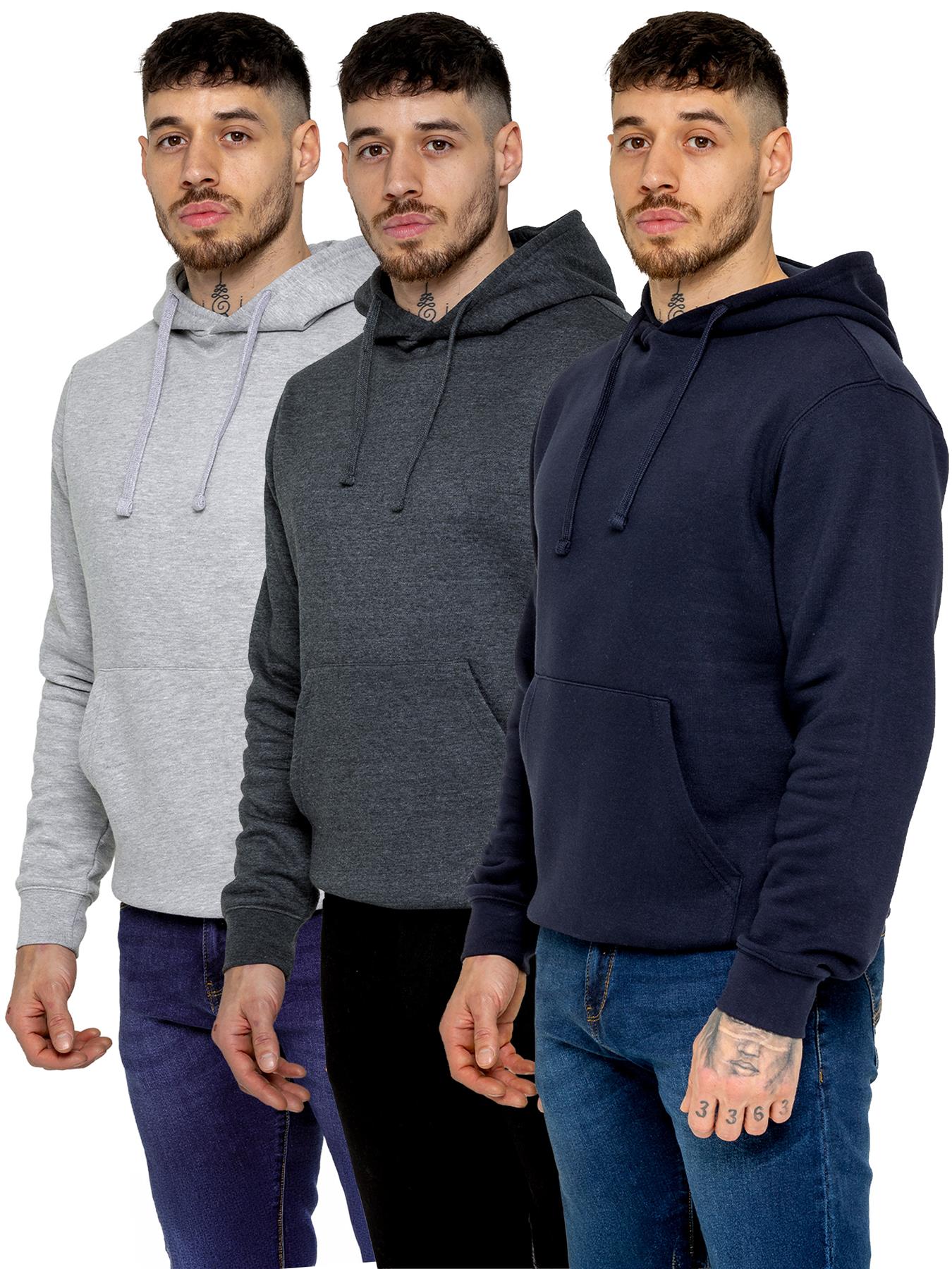 Kruze | 3-Pack Heren Fleece Hoodies
