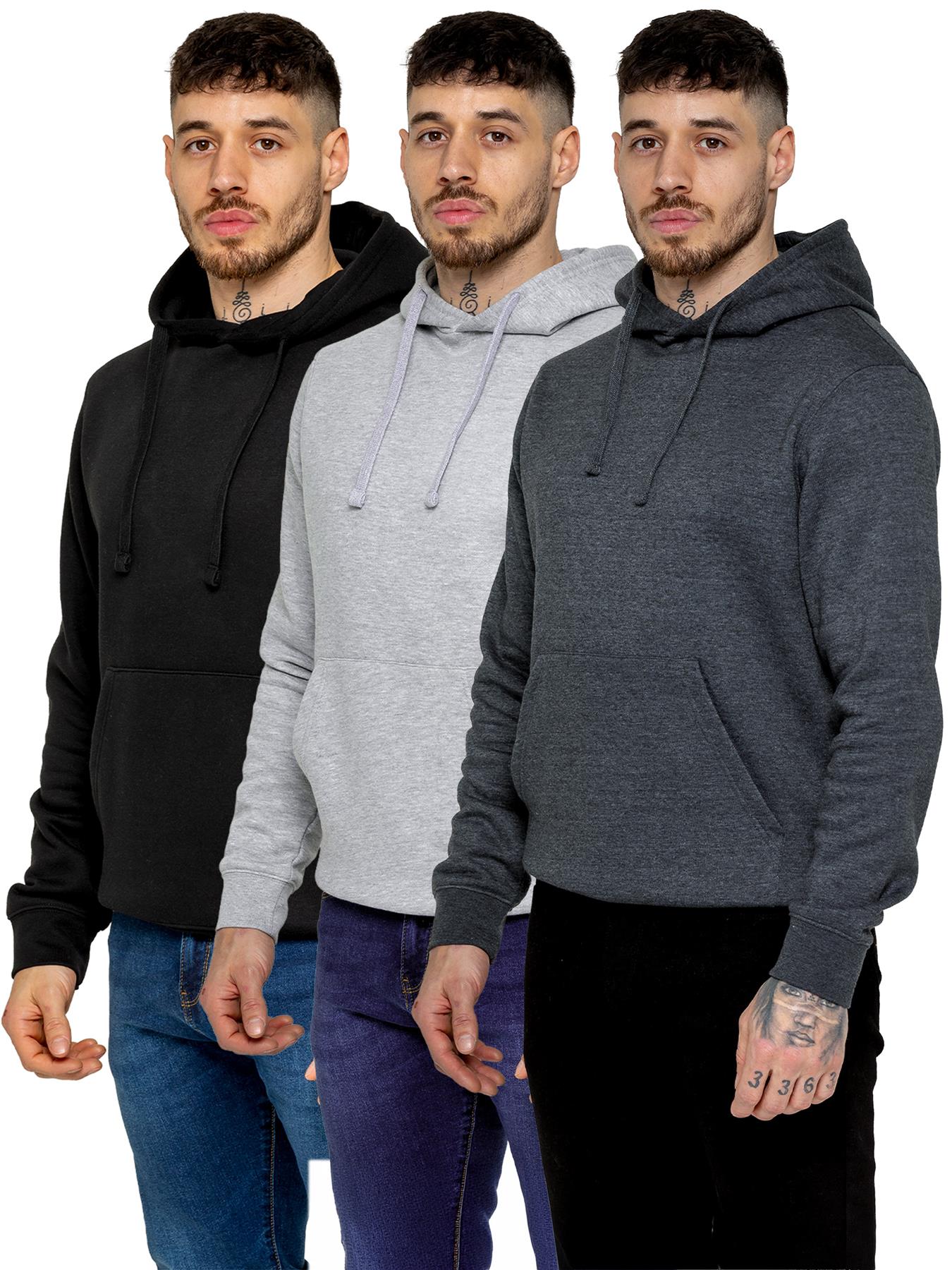 Kruze | 3-Pack Heren Fleece Hoodies