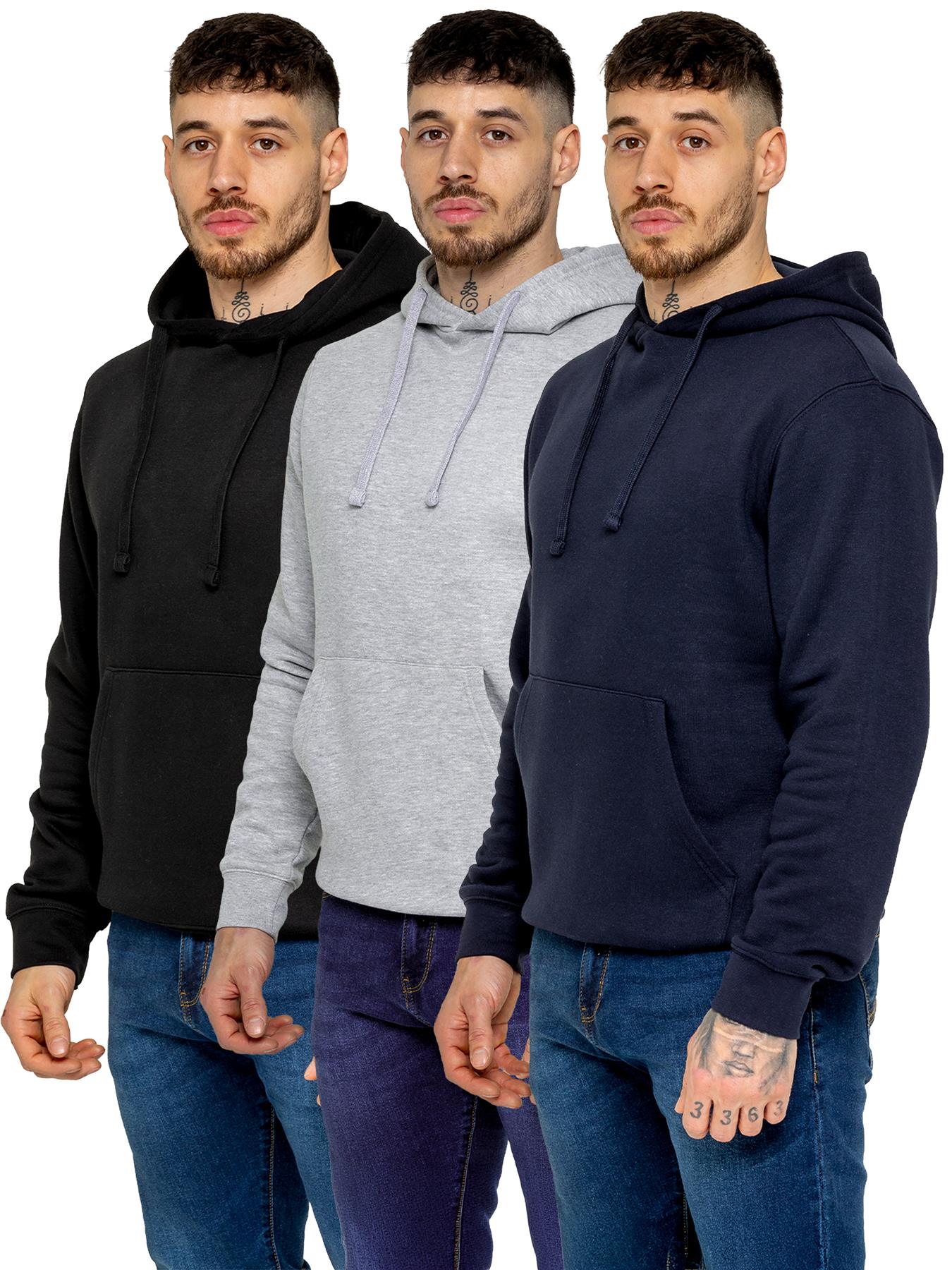 Kruze | 3-Pack Heren Fleece Hoodies