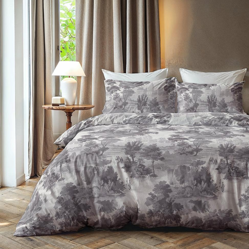 Zydante Dekbedovertrek Set 200x220 cm - Dekbedhoes met 2 Kussenslopen - Vintage Grey