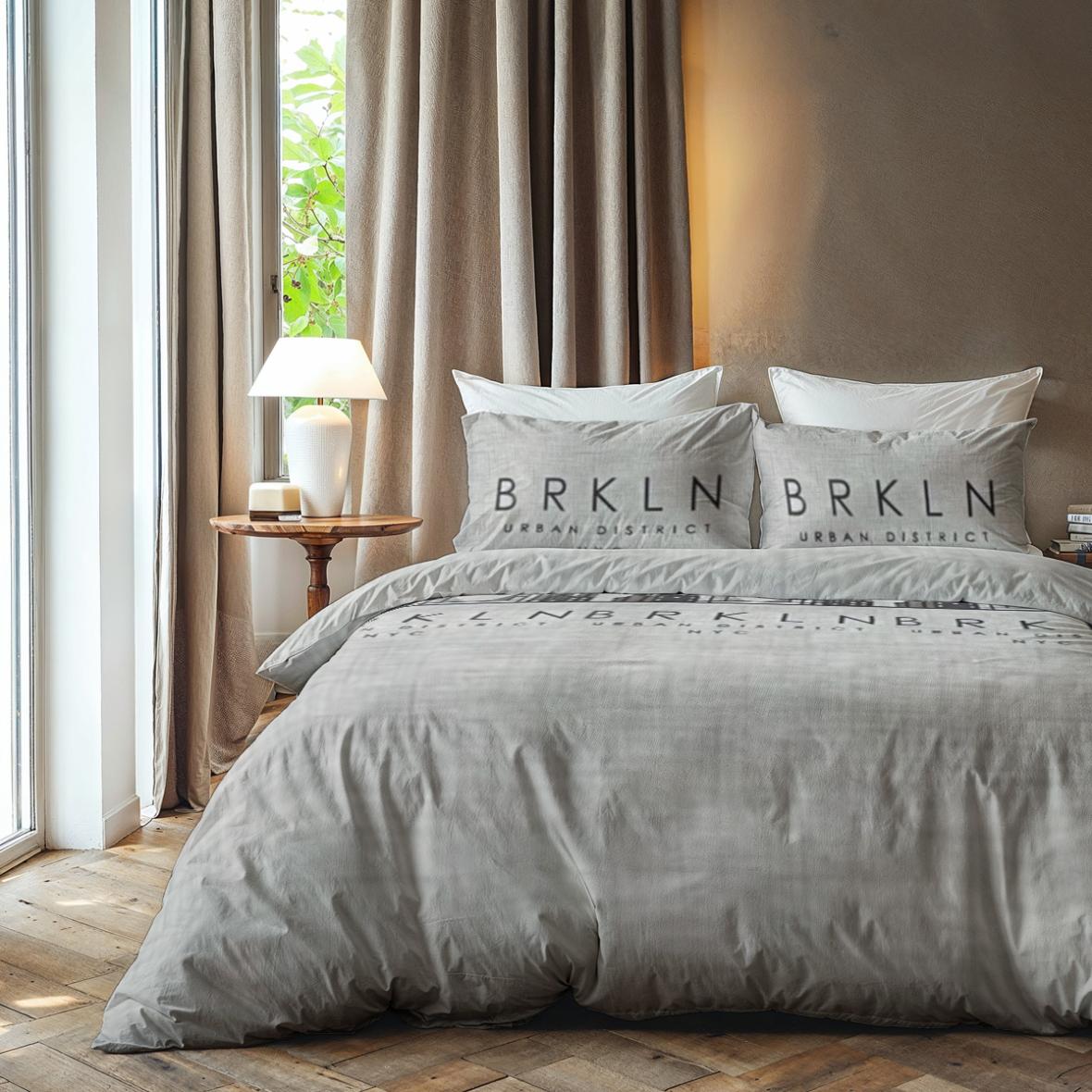 Zydante Dekbedovertrek - Cotton Rich Collection - Brooklyn - Grijs / 200x200