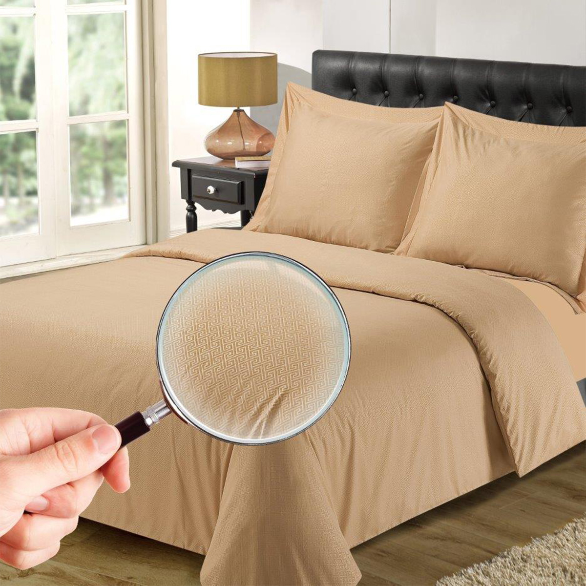 Hotel Home Collection - Dekbedovertrek - Aberdeen - 140x200/220 +1*60x70 cm