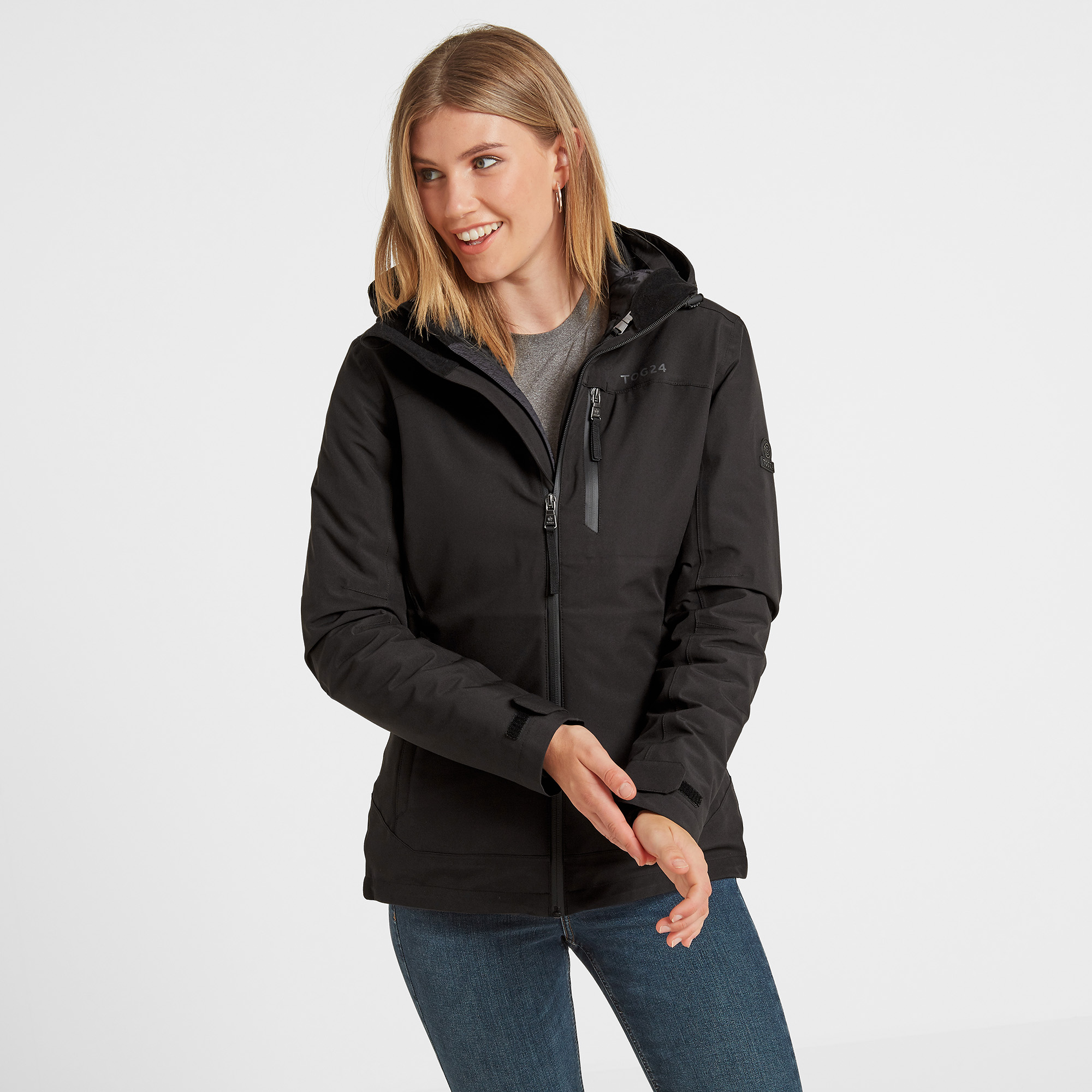 Tog24 Women's Black 'Beverley' Waterproof 3-In-1 In | Size: 8 - Image 2