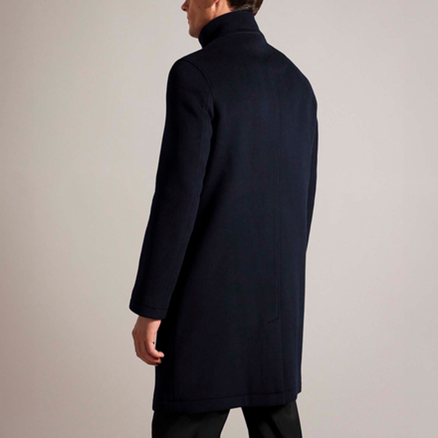 Ted Baker Herr Ederson Ullblandning Halskrage Kappa – bild 2
