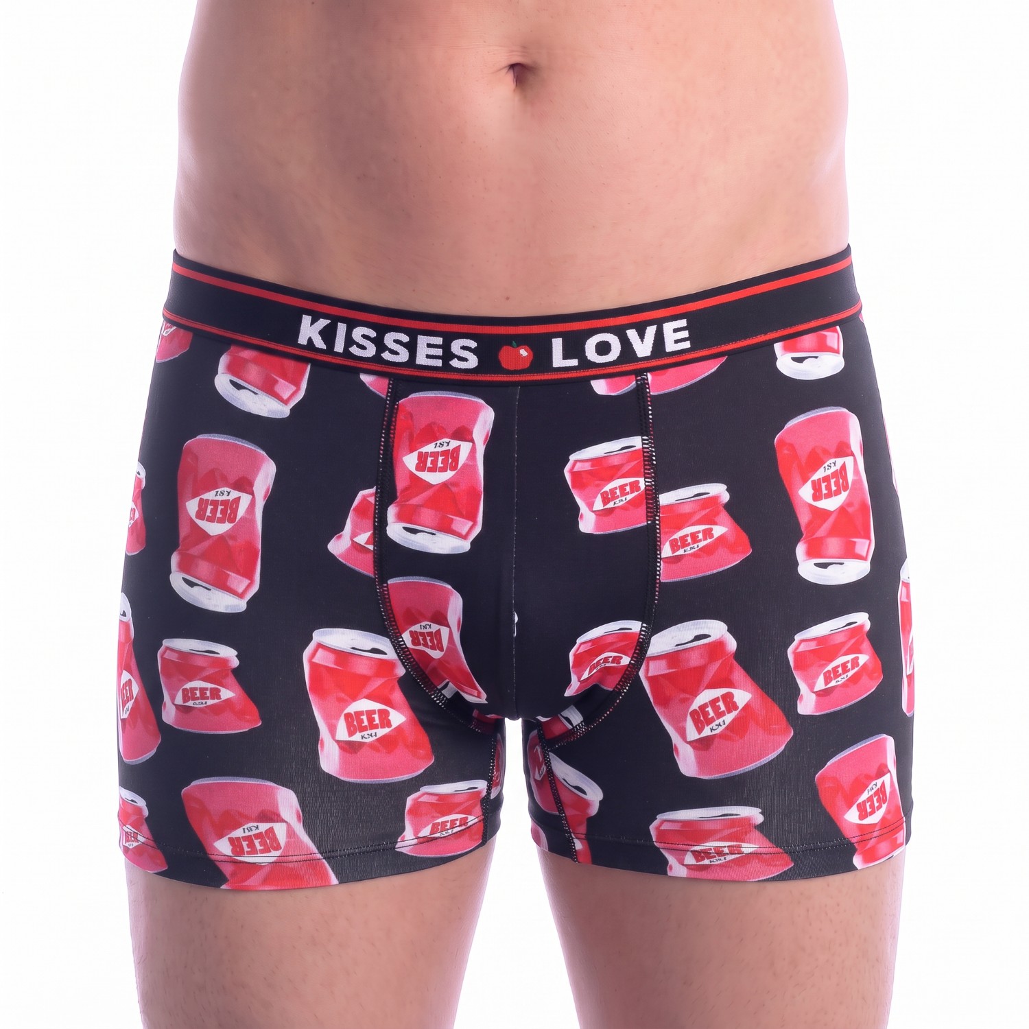 Atmungsaktive Boxershorts aus Stoff, Modell Beers KL10002, Herren