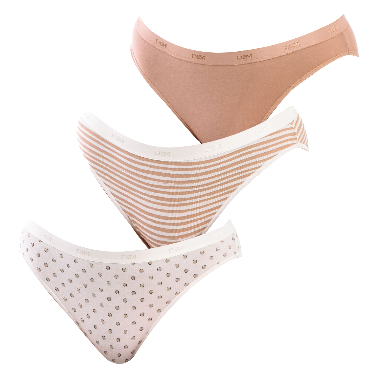 Pack-3 Slips Coton Strech D4C17 vrouw