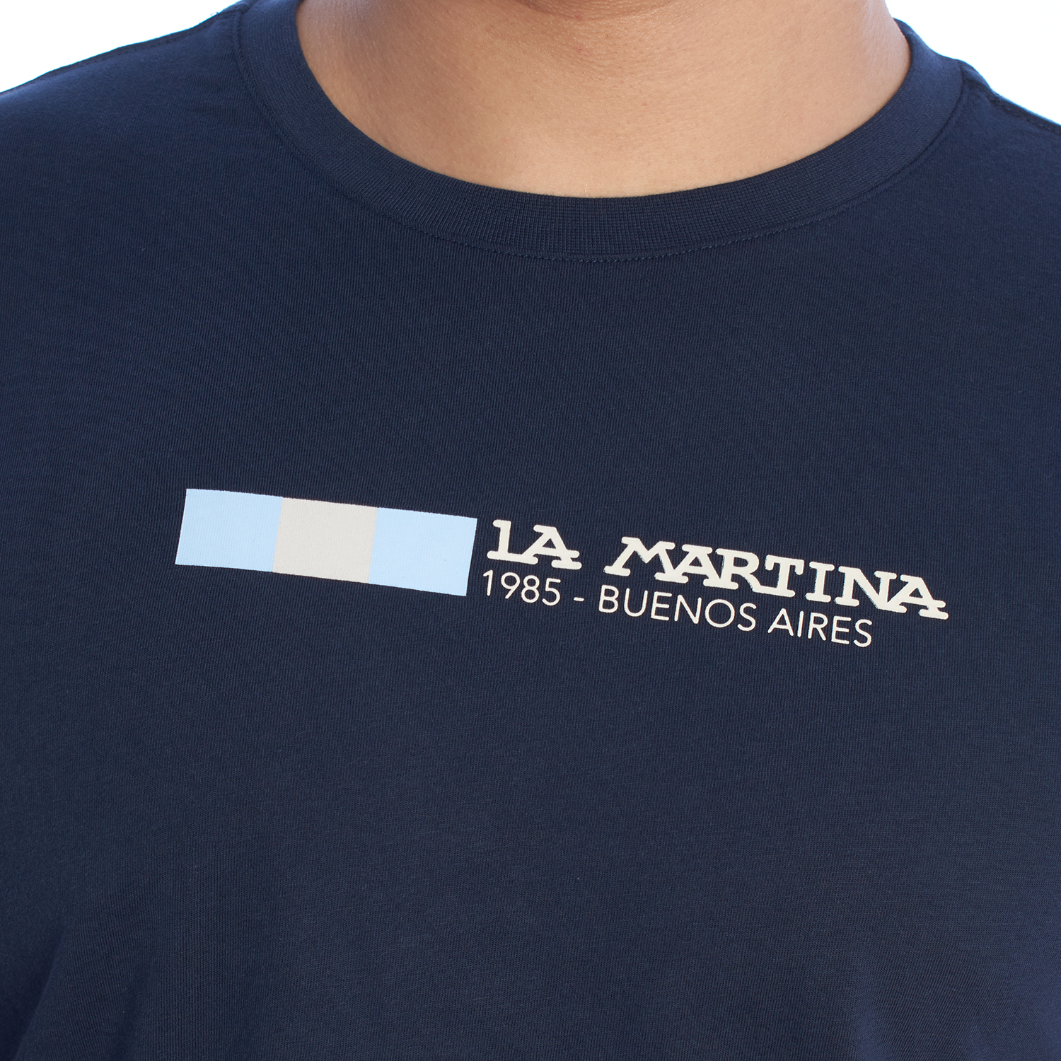 LA MARTINA YMR314-JS206 Regular Fit kortärmad t-shirt för män herr – bild 4