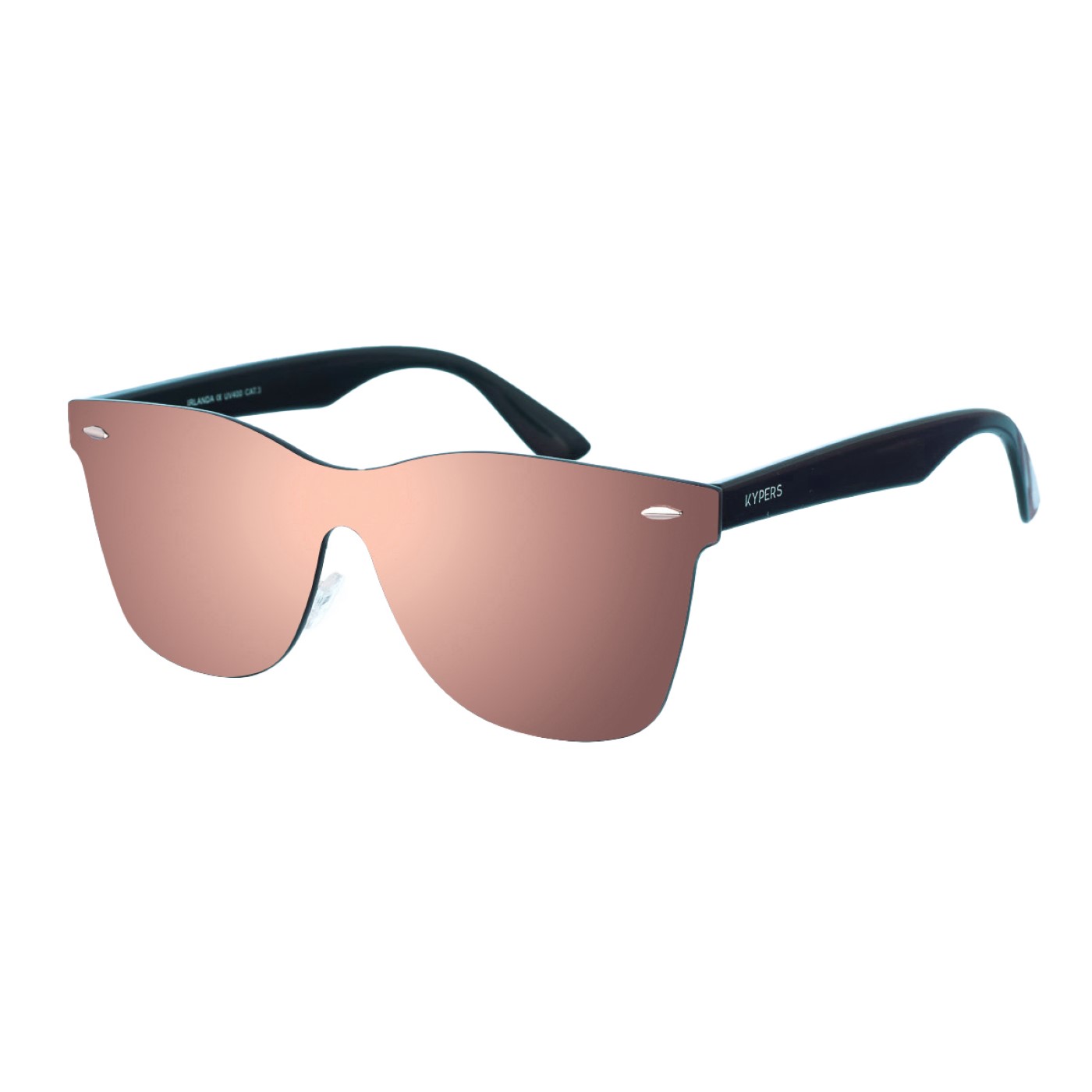 IRELAND unisex runda nylon-solglasögon