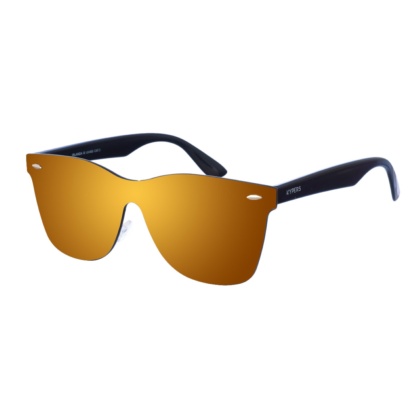 IRELAND unisex runda nylon-solglasögon