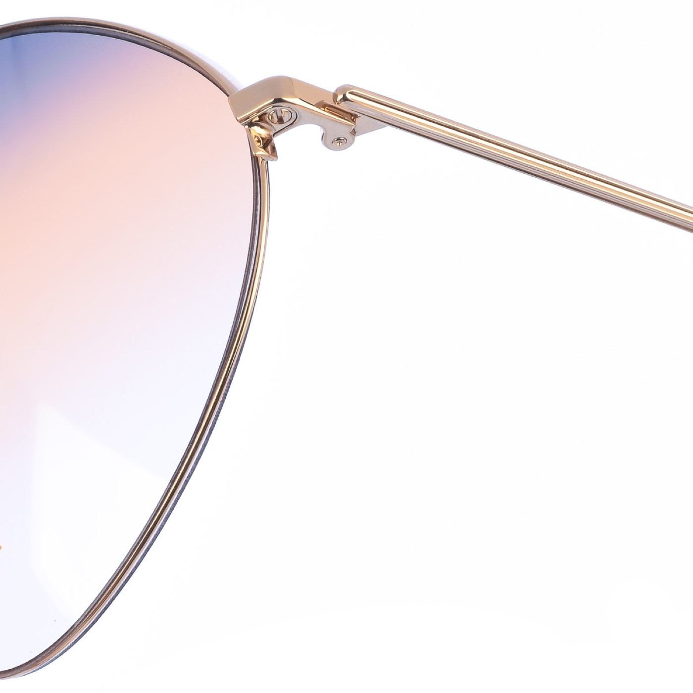 Victoria Beckham VB220S ovalformade damsolglasögon i metall – bild 2