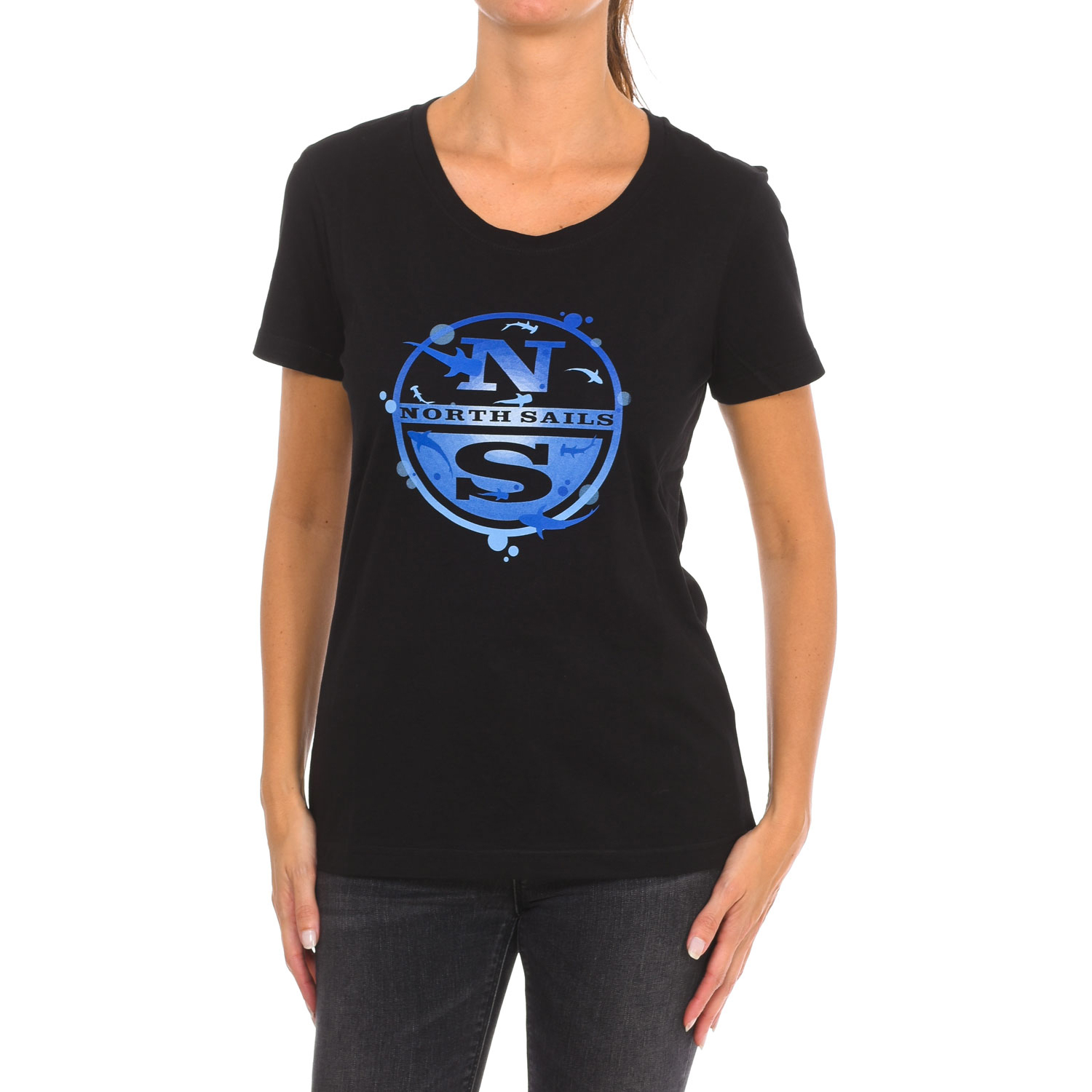Kortärmad t-shirt för kvinnor 9024340