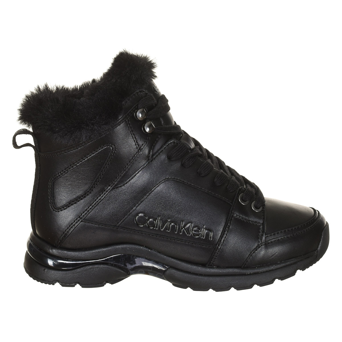 Calvin Klein Candal läder sneaker med hög topp B4N12166 kvinna dam – bild 2