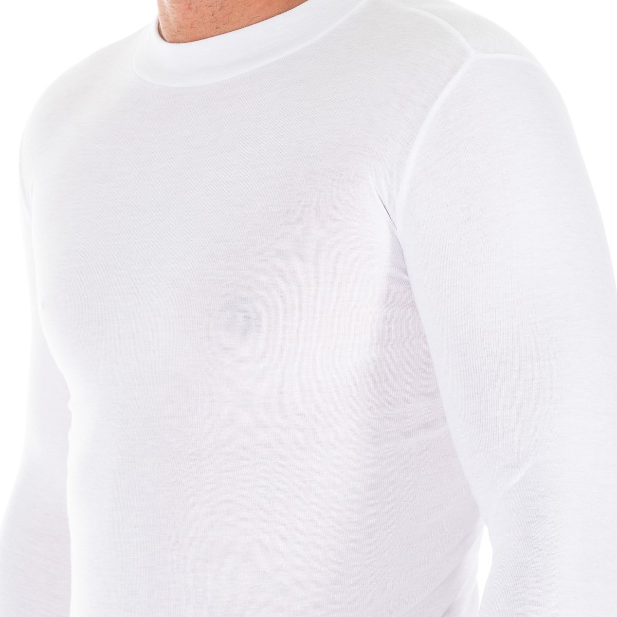 Kisses And Love Långärmad T-shirt med halvhög krage 1625-H man herr – bild 2