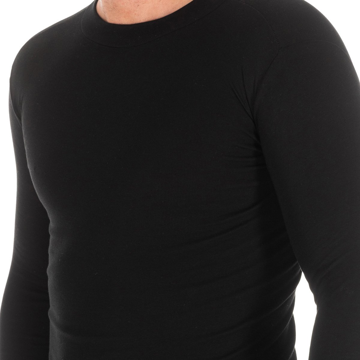 Kisses And Love Långärmad T-shirt med halvhög krage 1625-H man herr – bild 2