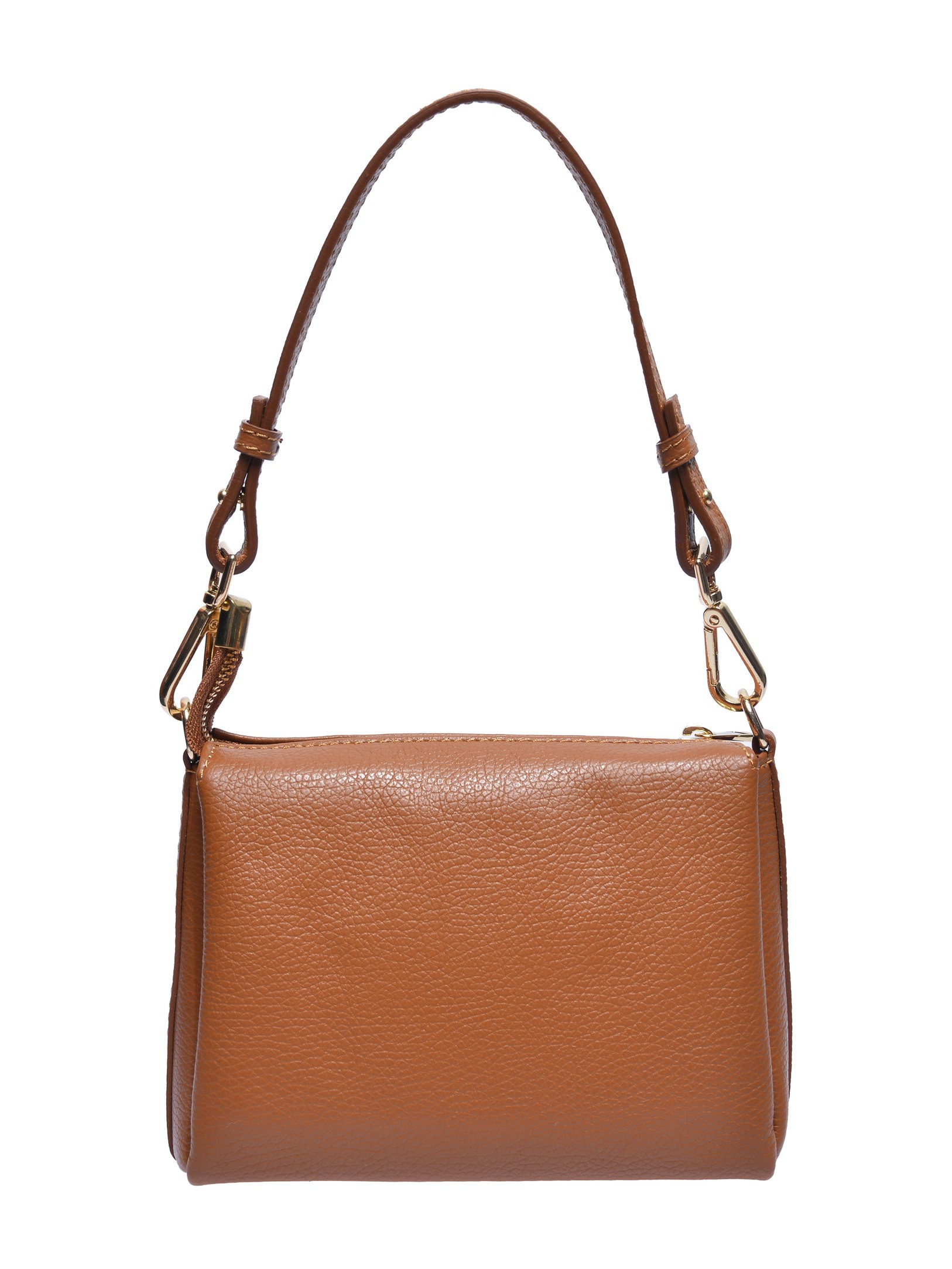 Luisa Vannini Brown Rundleer Tas