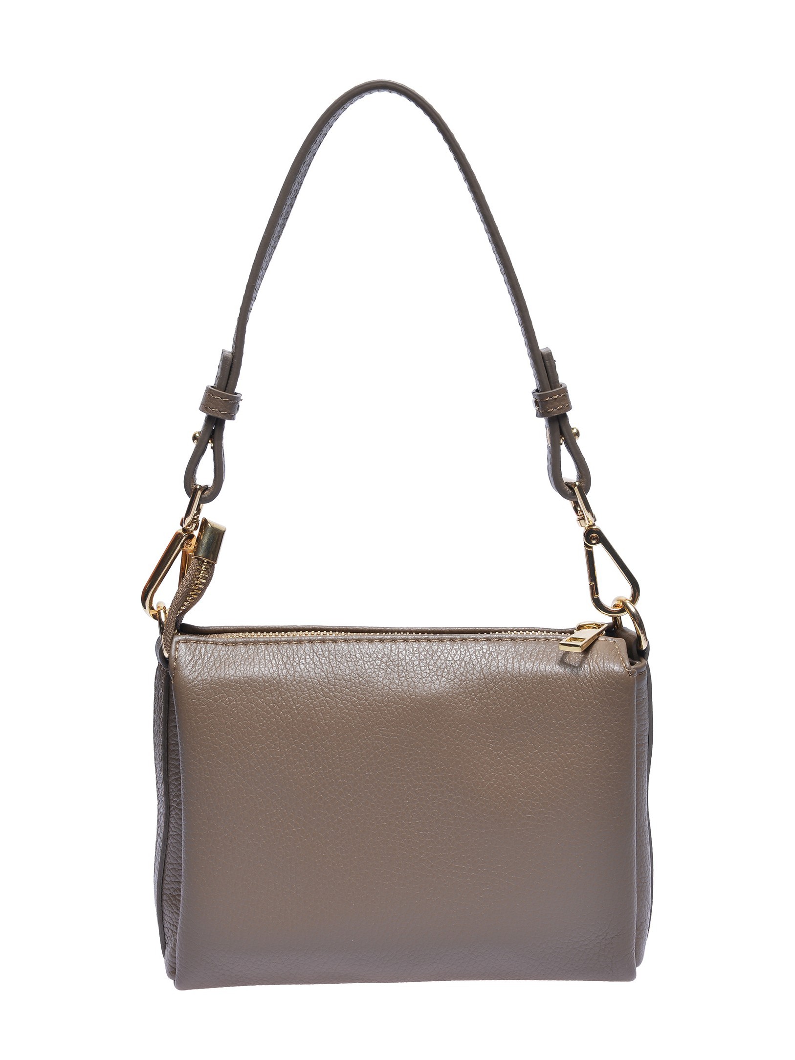 Luisa Vannini Beige Rundleer Tas