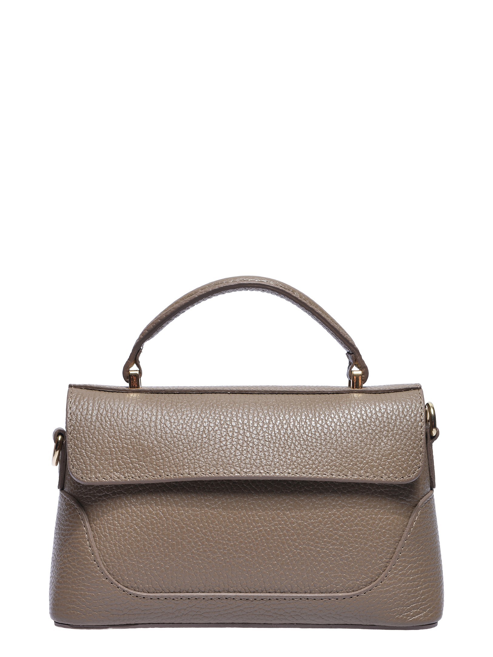 Luisa Vannini Beige Rundleer Tas