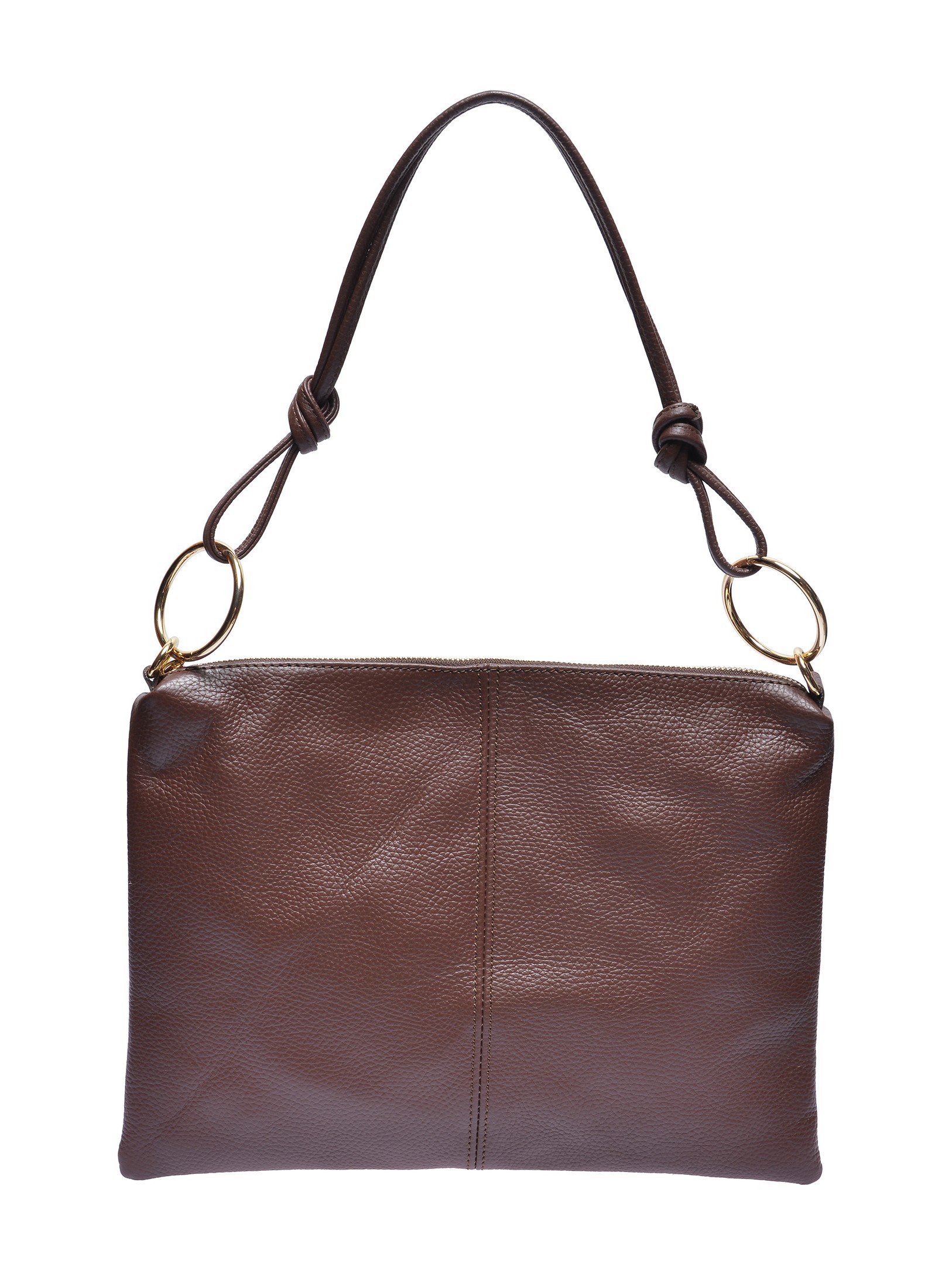 Luisa Vannini Bordeauxrood Rundleer Tas
