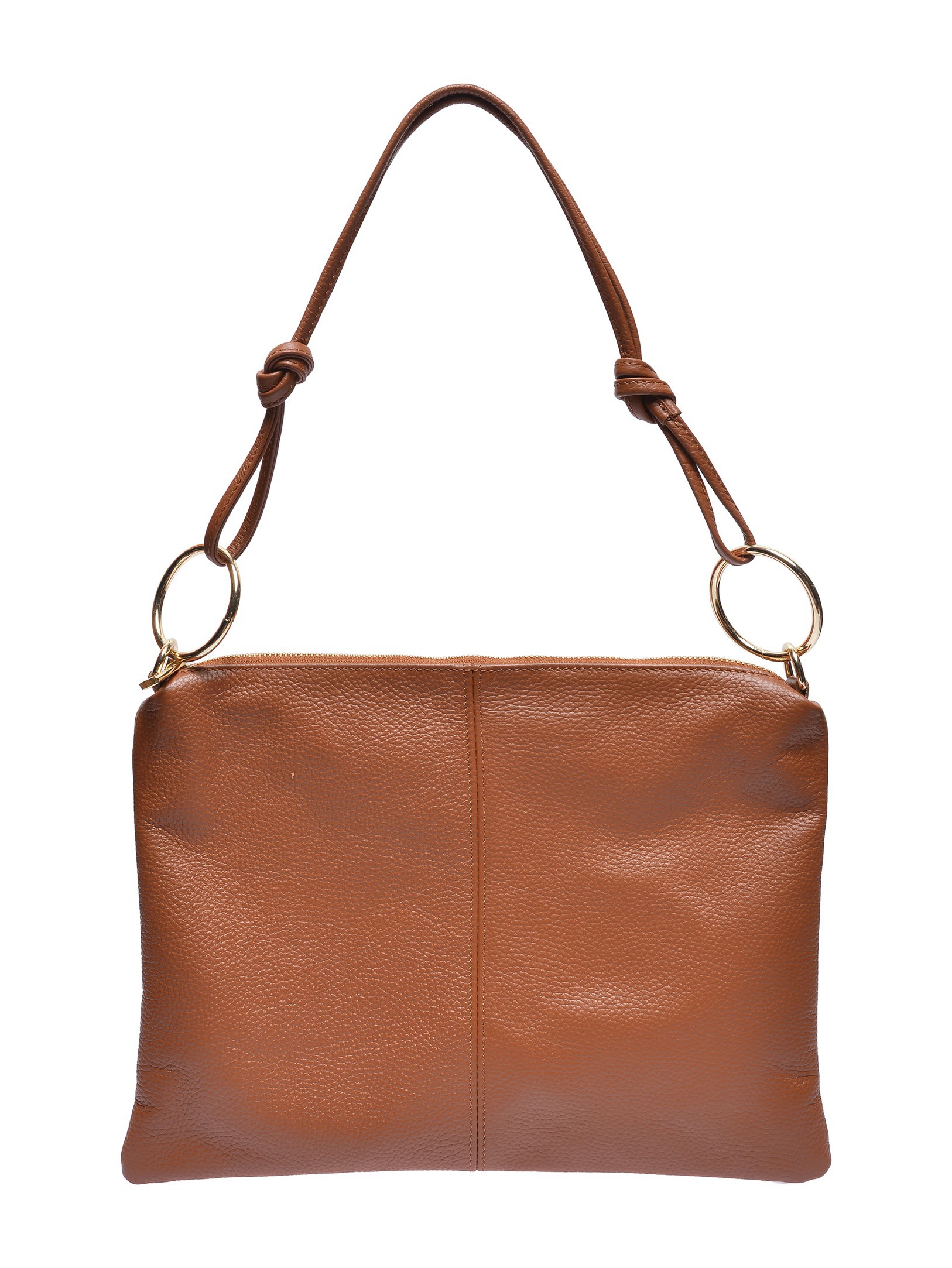 Luisa Vannini Brown Rundleer Tas