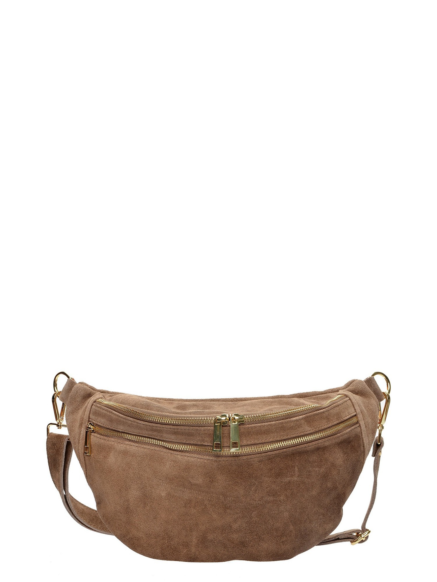 Luisa Vannini Beige Rundleer Tas