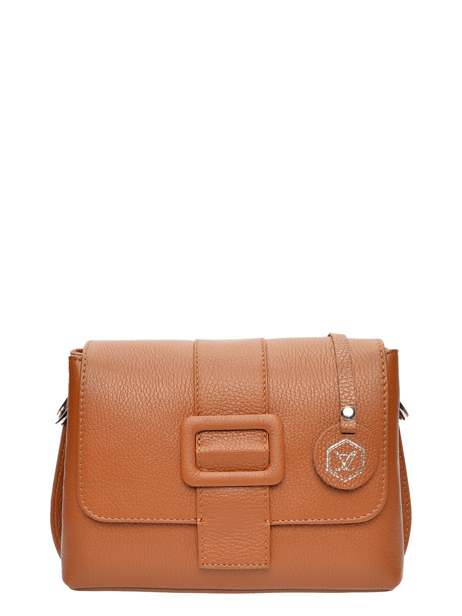 Luisa Vannini Brown Rundleer Tas