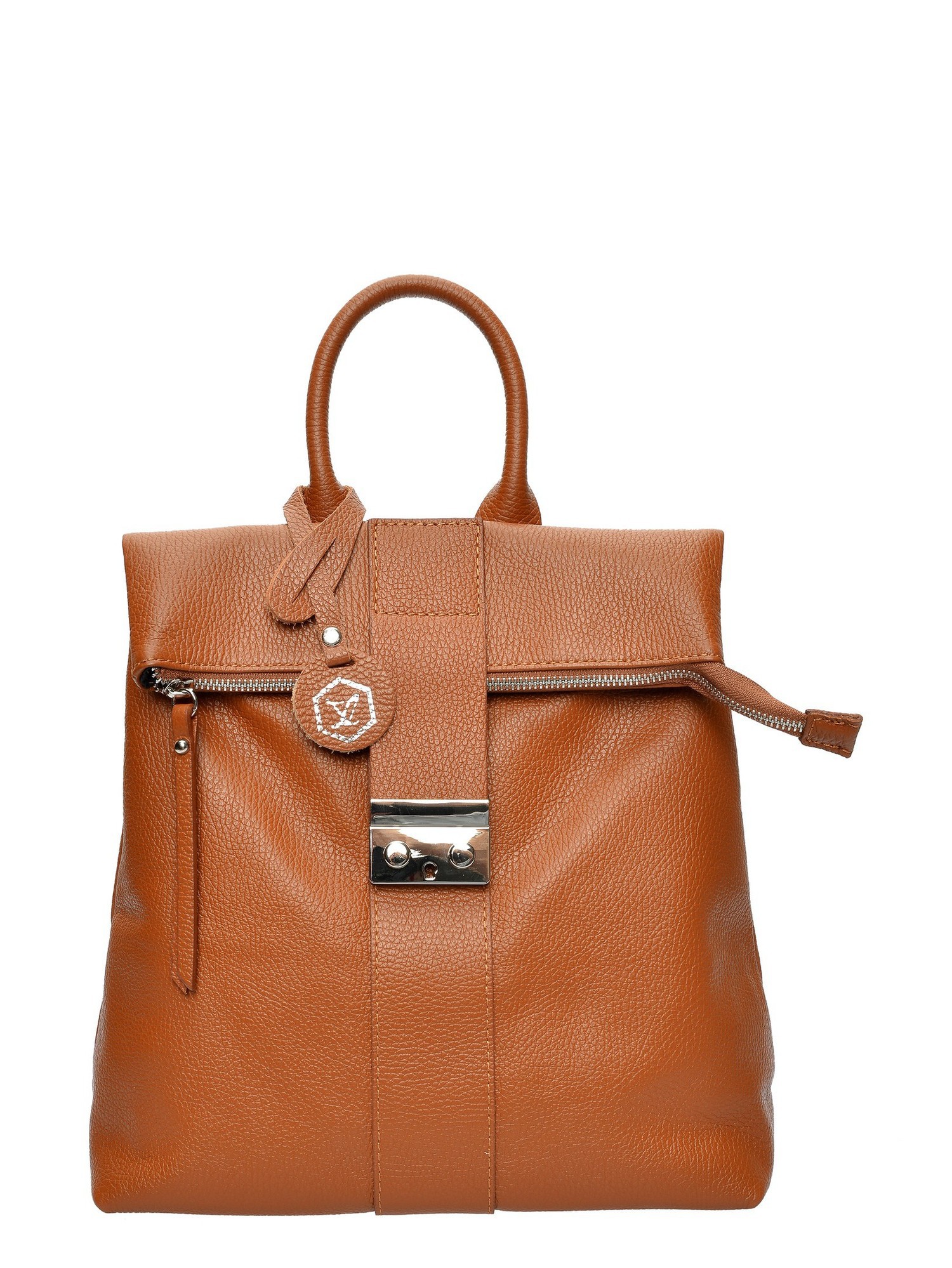 Luisa Vannini Brown Rundleer Tas