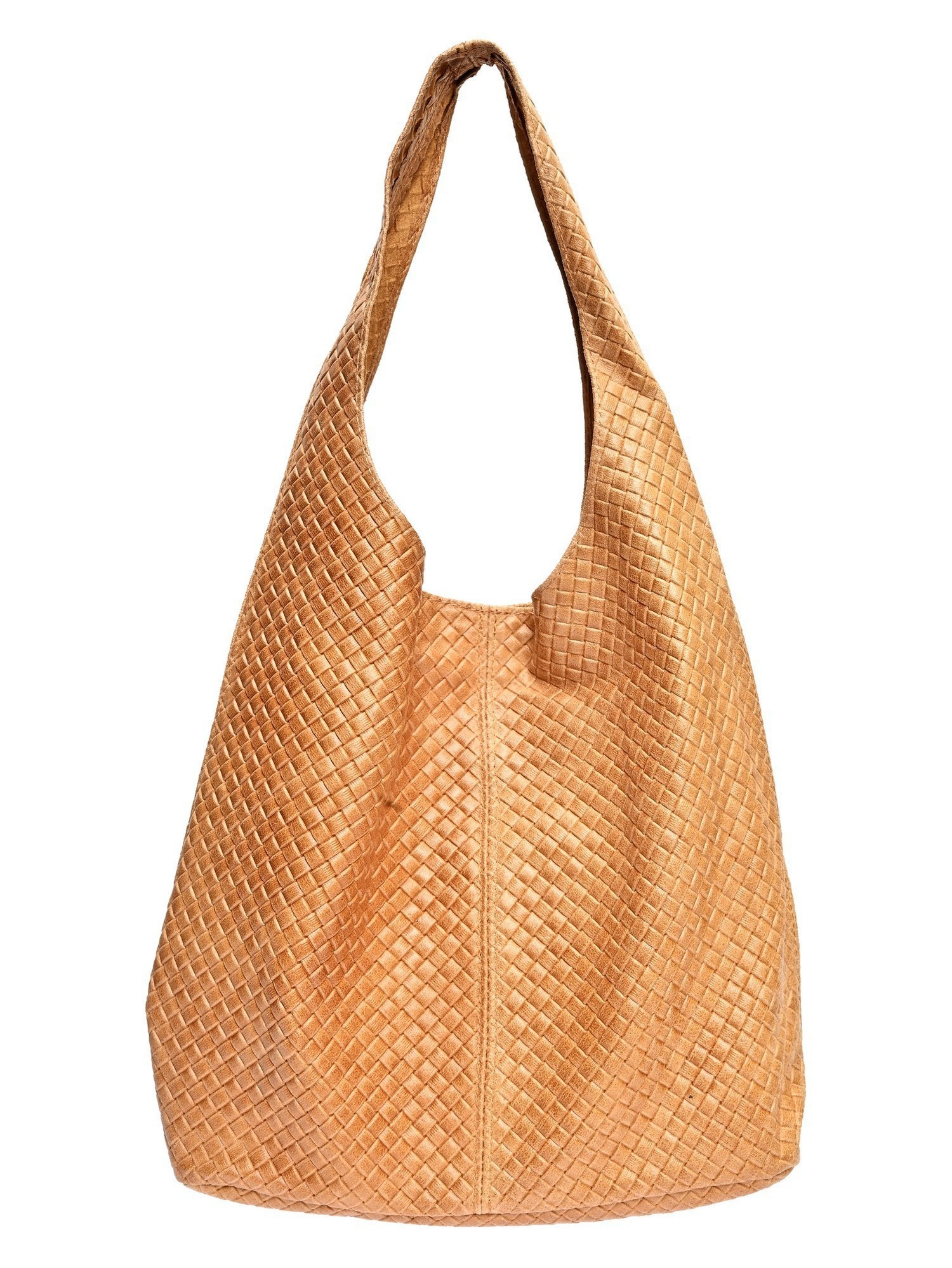 Luisa Vannini Brown Rundleer Tas