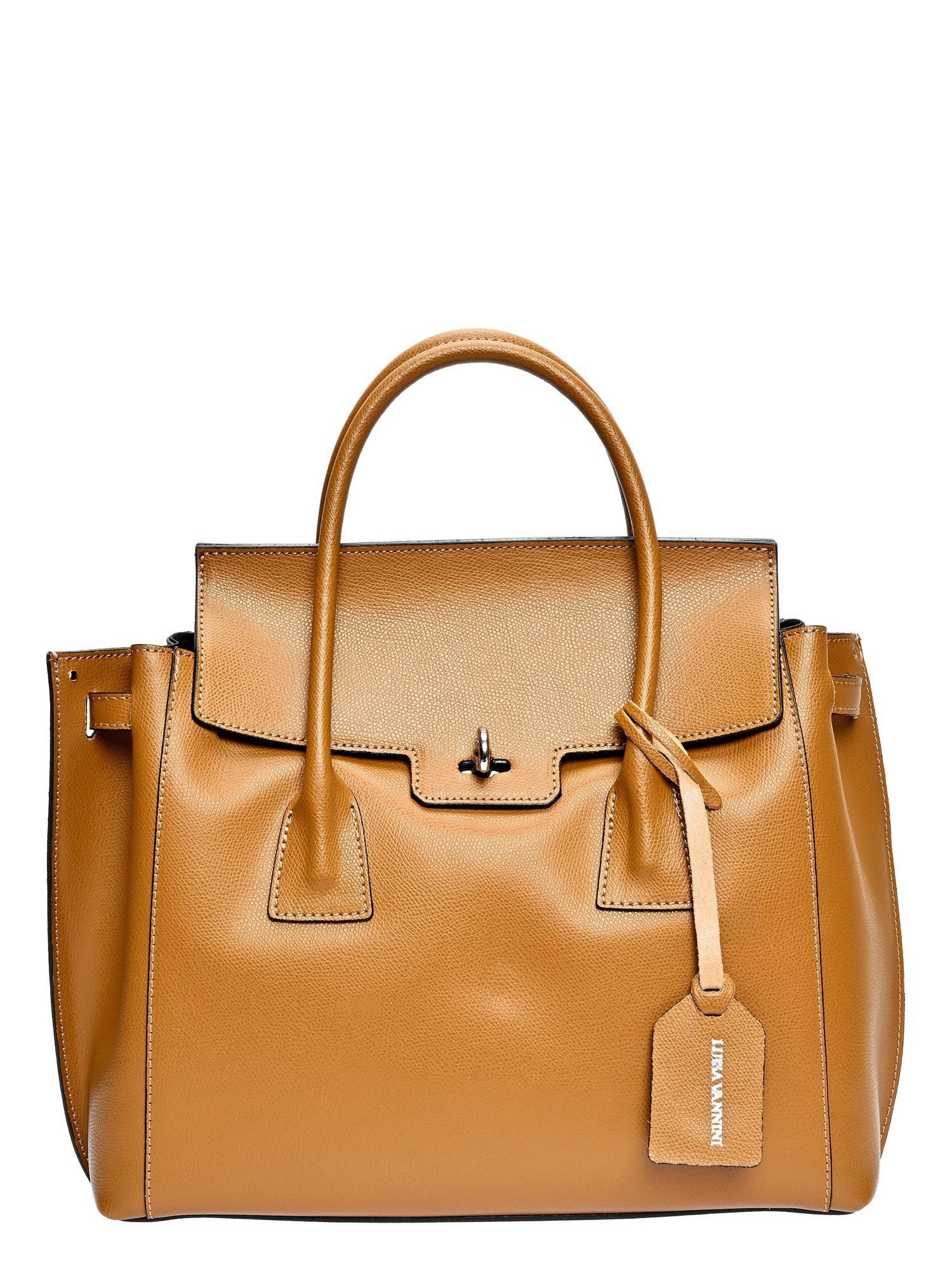 Luisa Vannini Brown Rundleer Tas