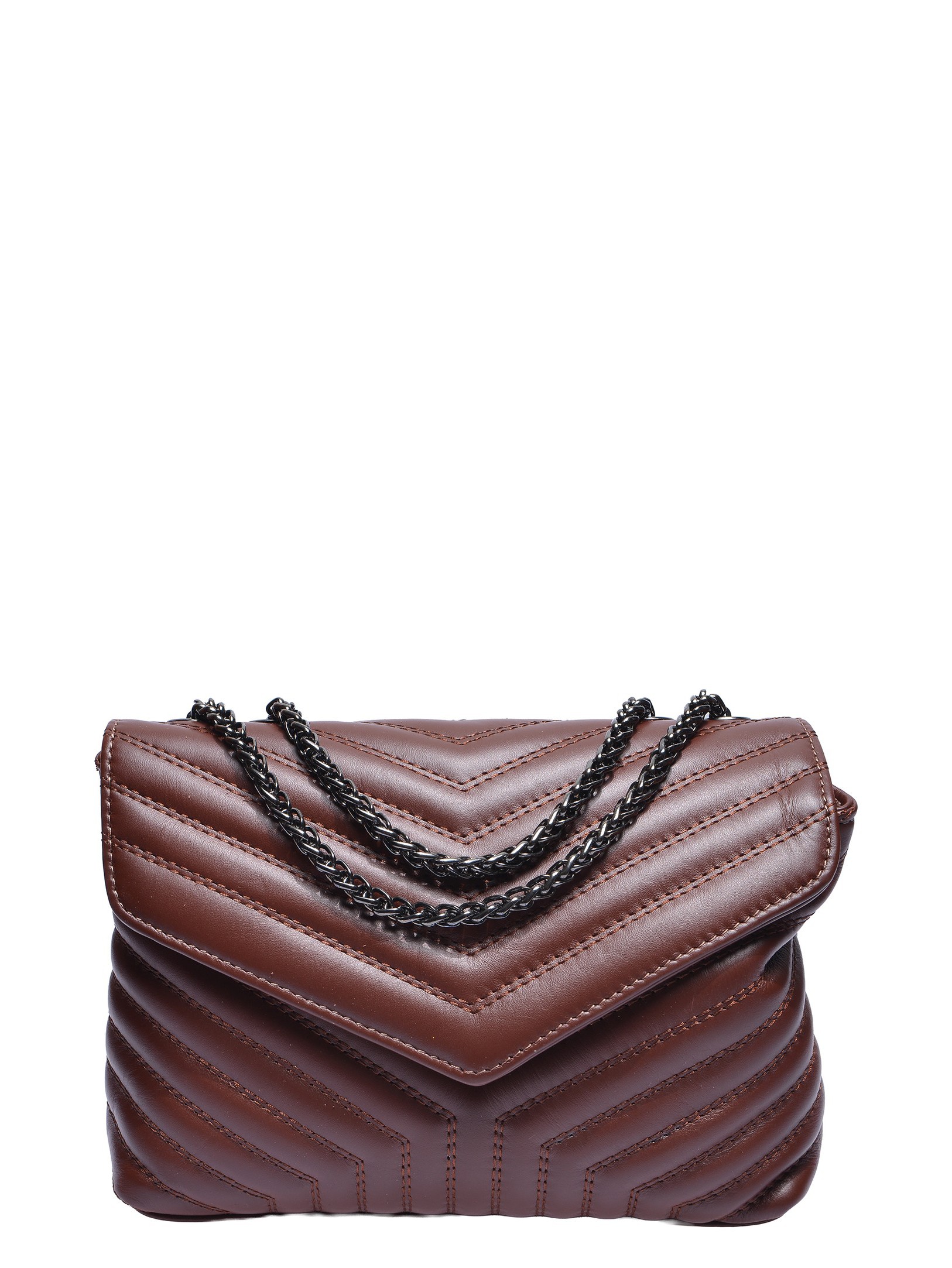 Luisa Vannini Bordeauxrood Rundleer Tas