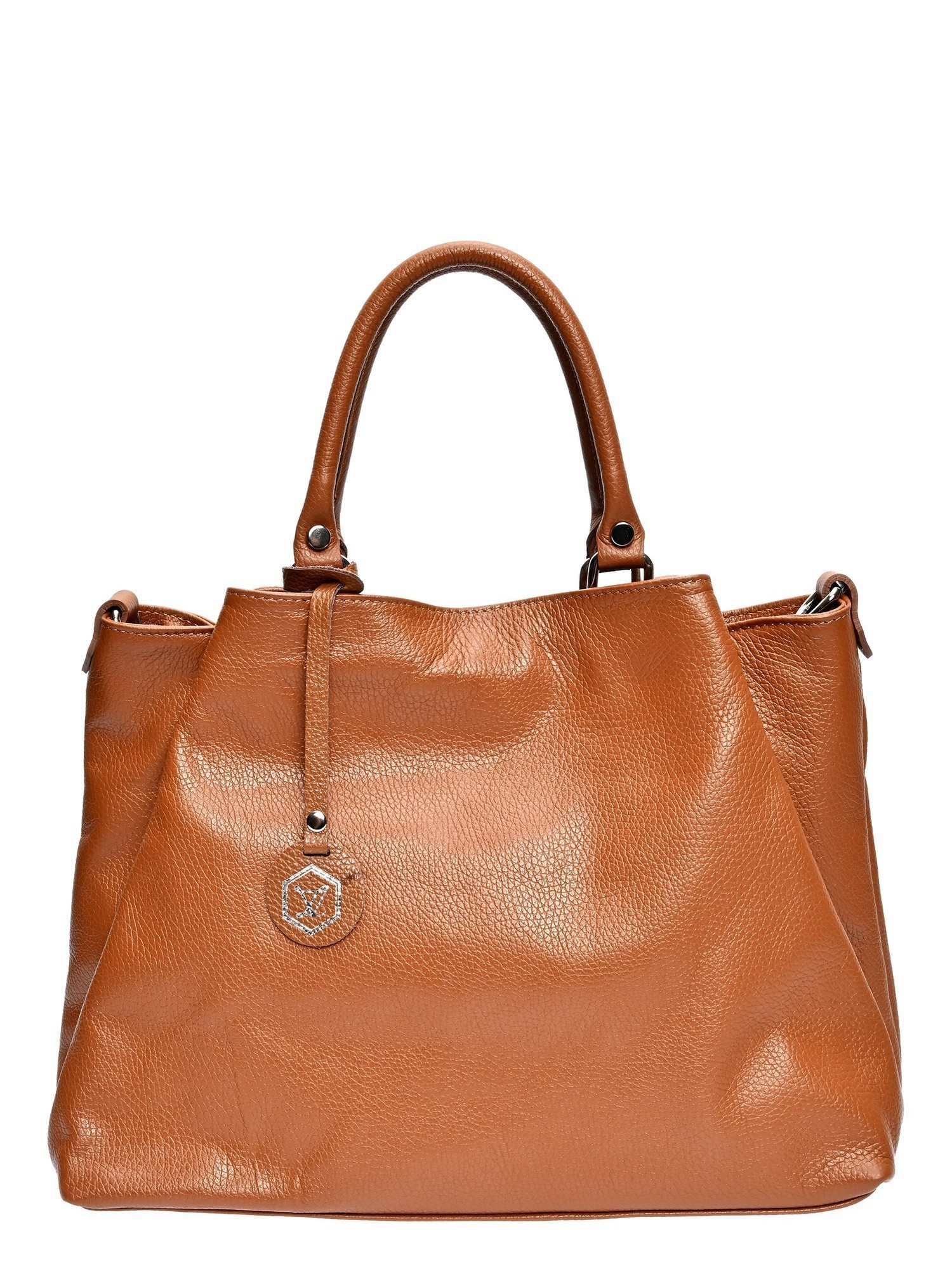 Luisa Vannini Brown Rundleer Tas