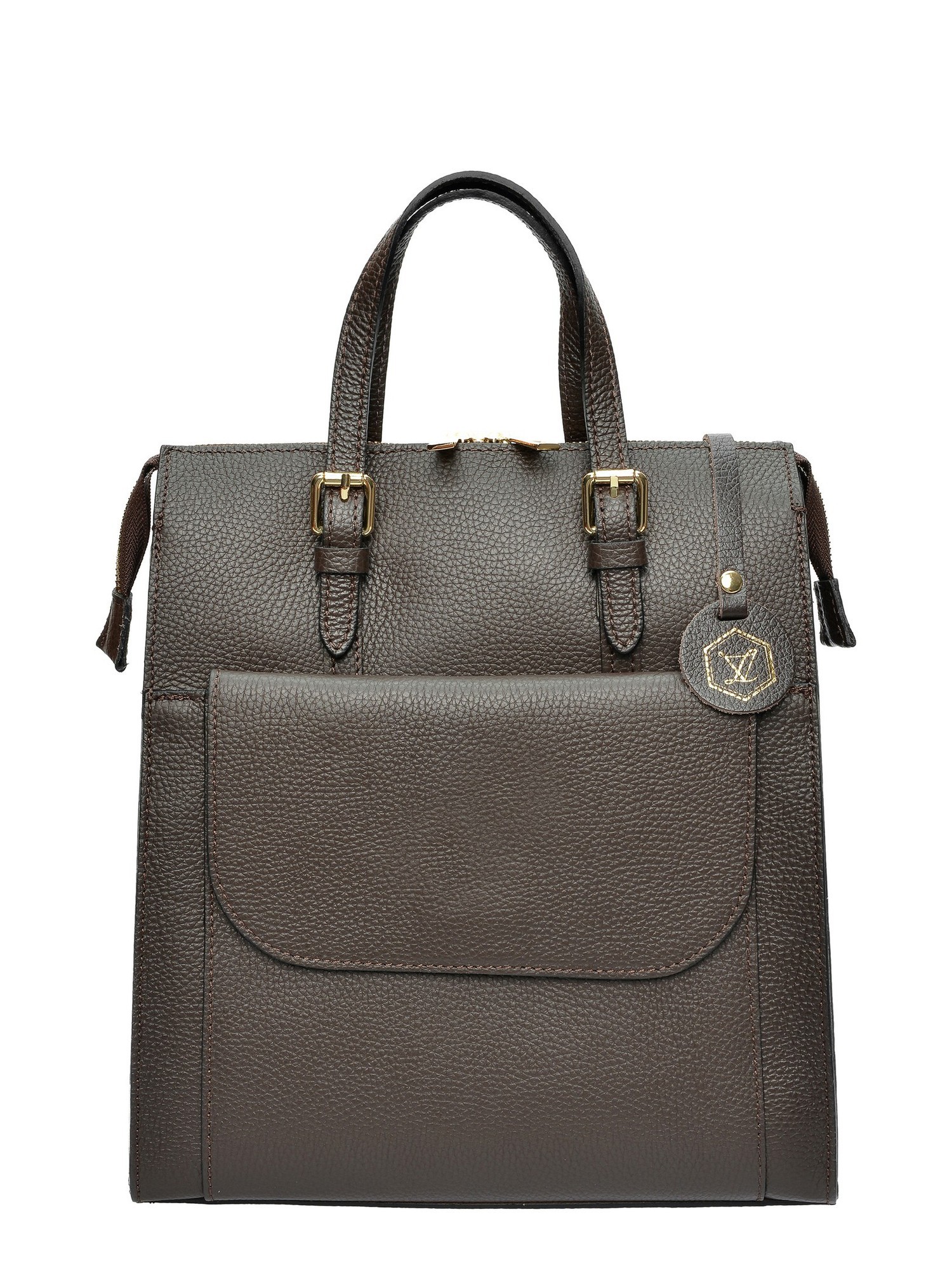 Luisa Vannini Bordeauxrood Rundleer Tas