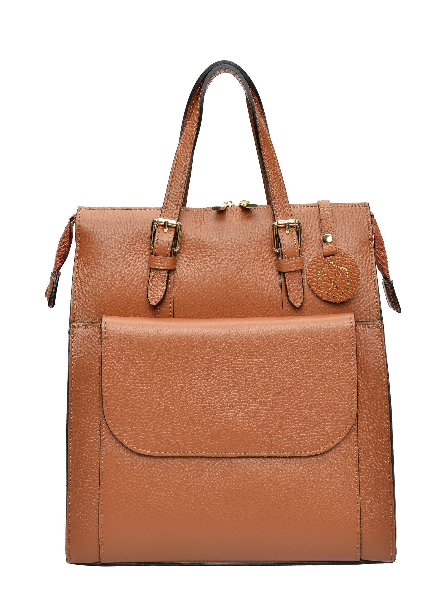 Luisa Vannini Brown Rundleer Tas