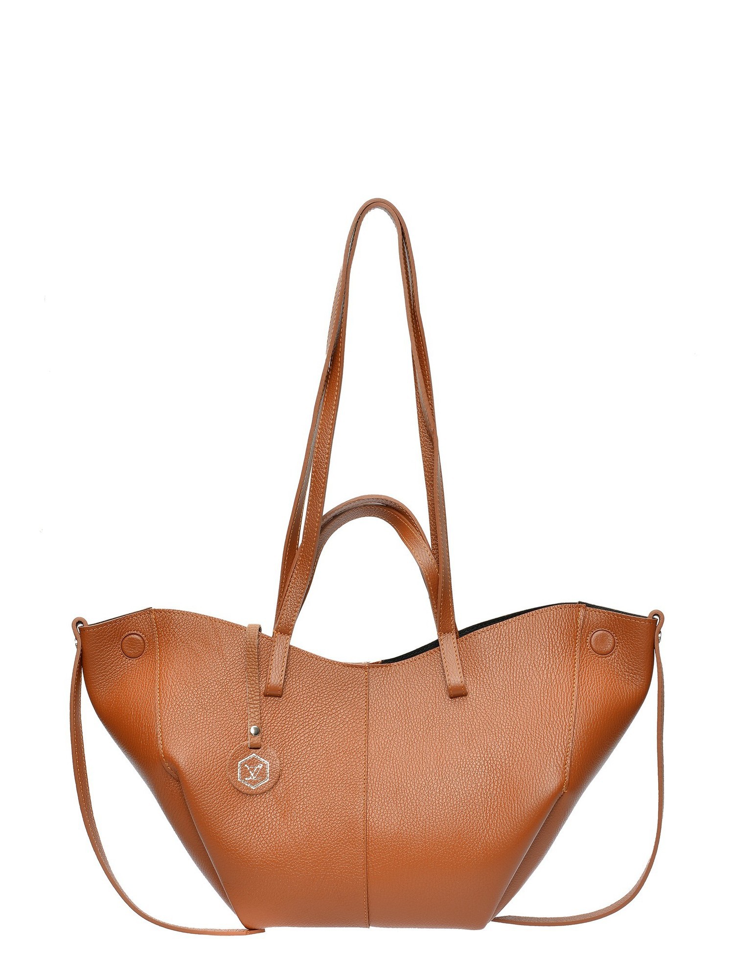 Luisa Vannini Brown Rundleer Tas